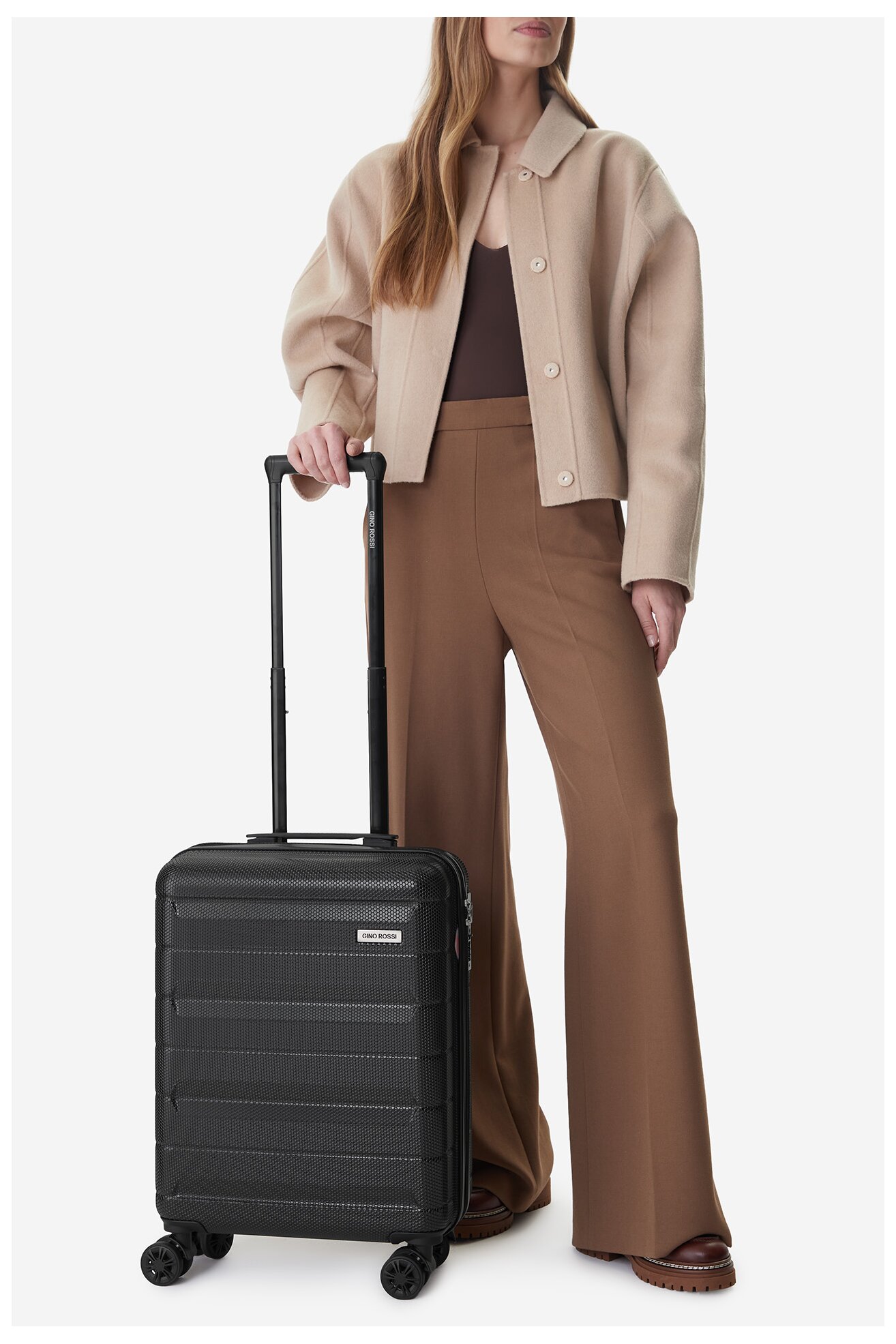 Валіза Gino Rossi CEO-GIN-S-005-BLACK ЧОРНИЙ