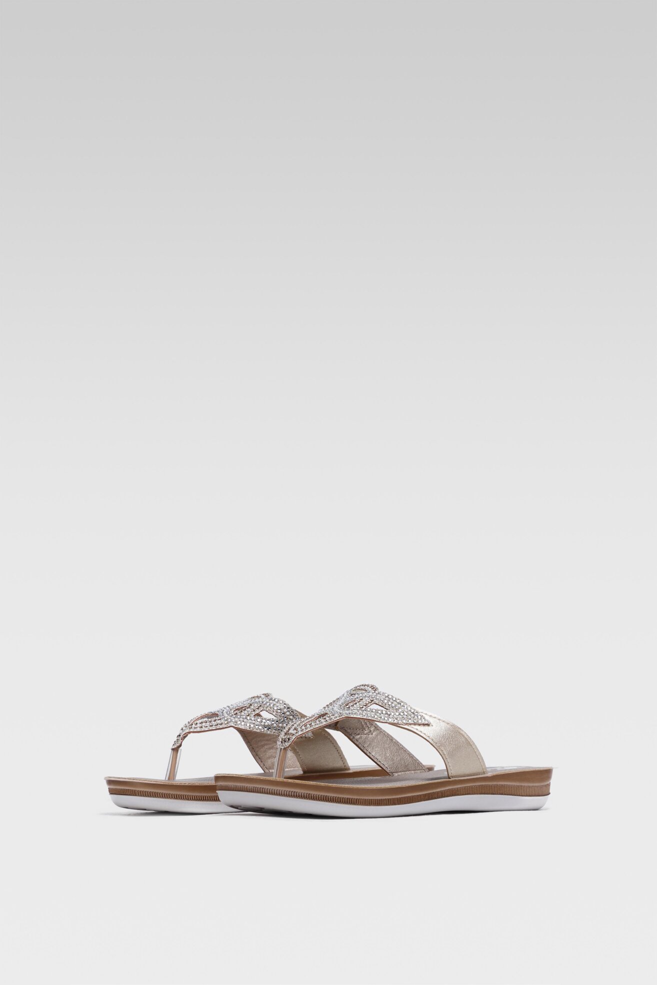 Klapki Inblu BA07Z101 Złoty