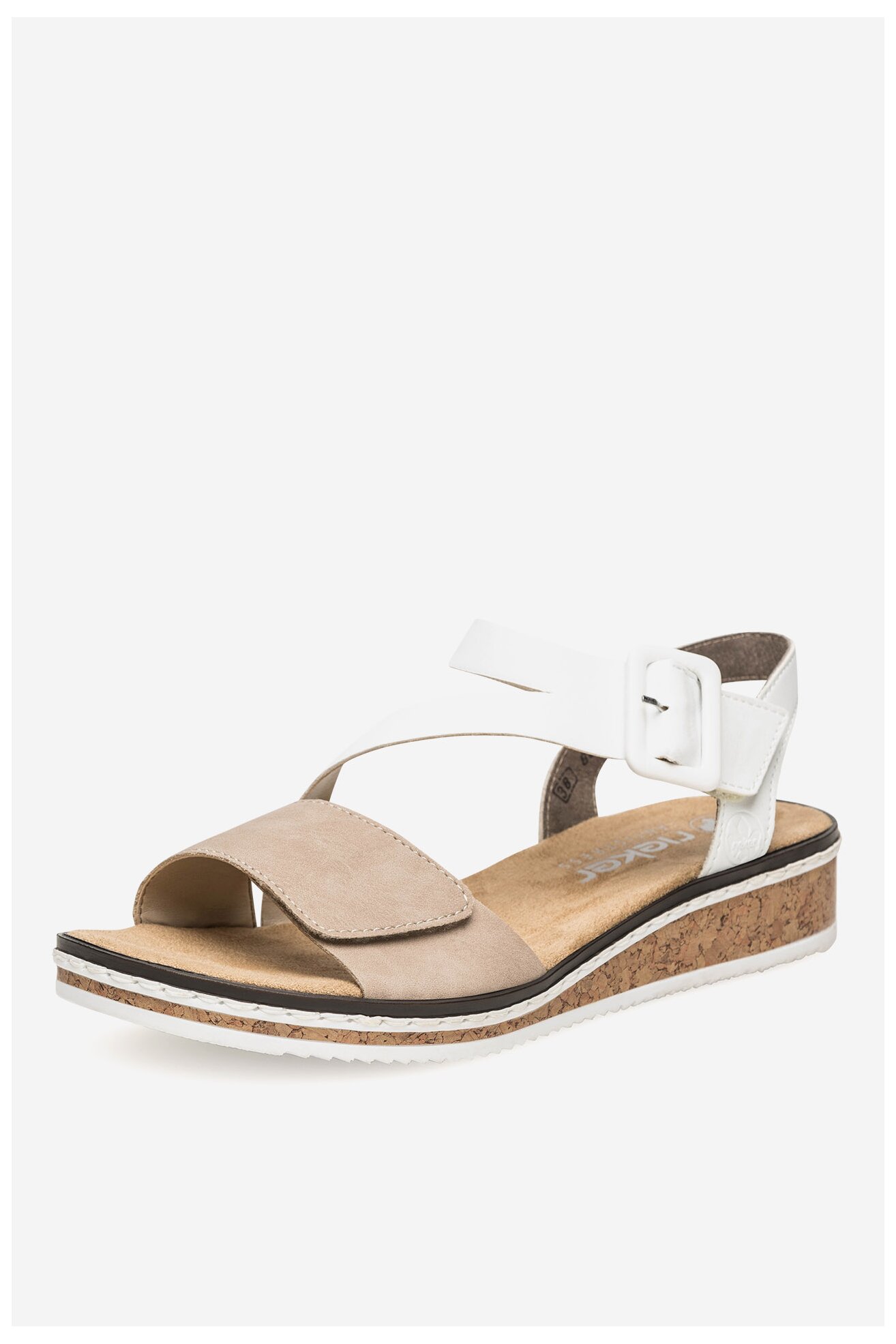 Sandały Rieker V3660-60 Beżowy