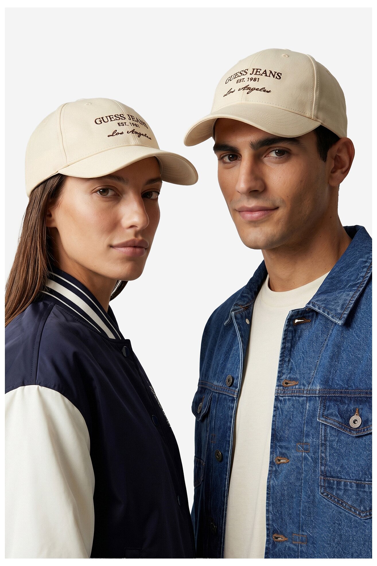Kačket GUESS JEANS CWBEO-GJ-U3-004-SS26 BEŽ