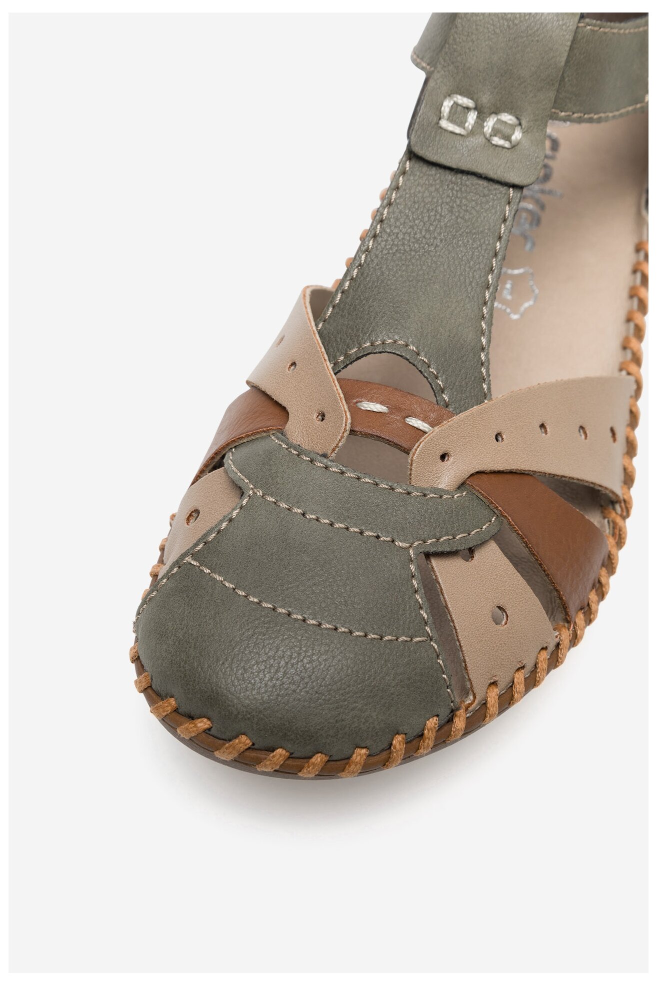 Sandały Rieker M1655-54 Zielony