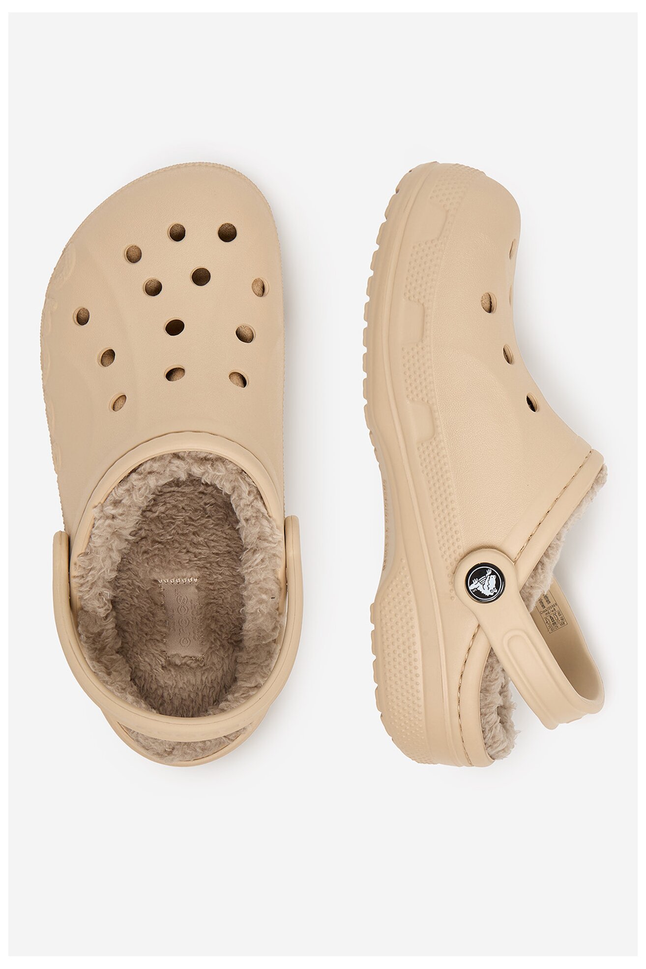 Șlapi pentru bazin Crocs C-BAYA LINED CLOG 205969-2ZM BEJ