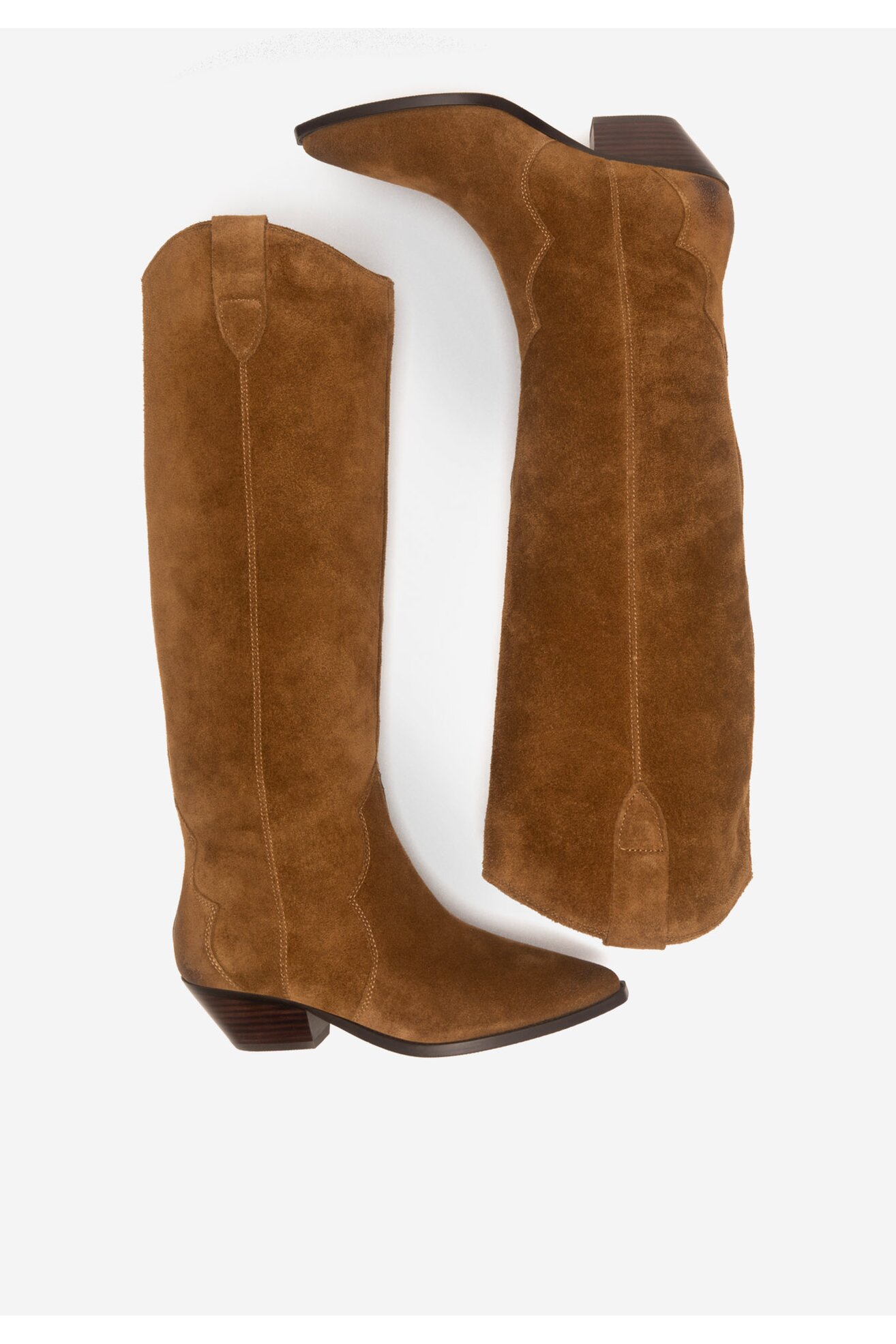 Kozaki Badura V365-206 Brązowy