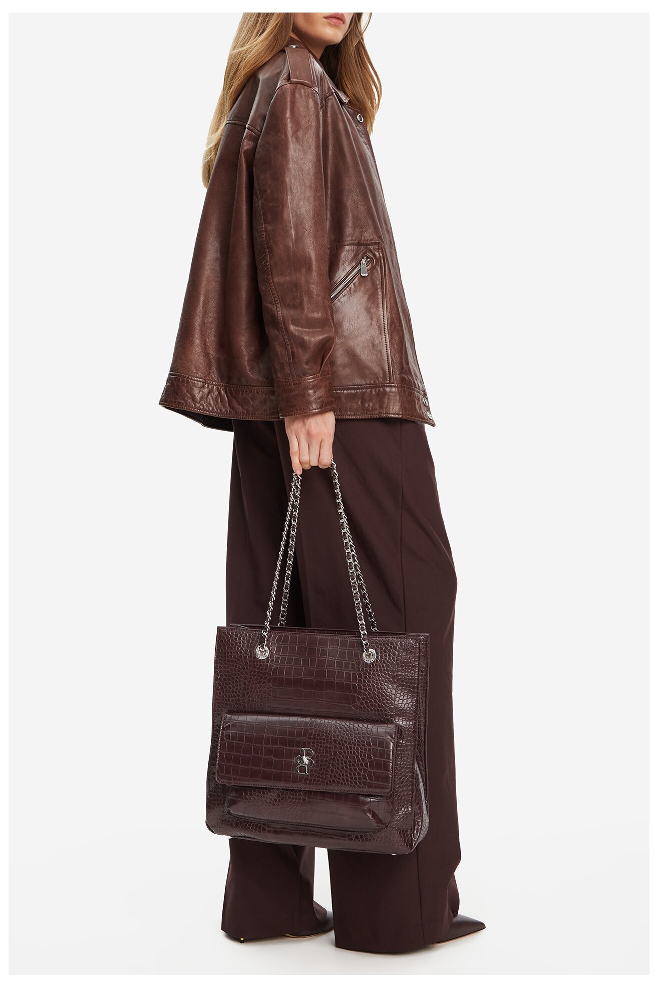 Kézitáska Badura C-ALANA-LDA7976 BARNA