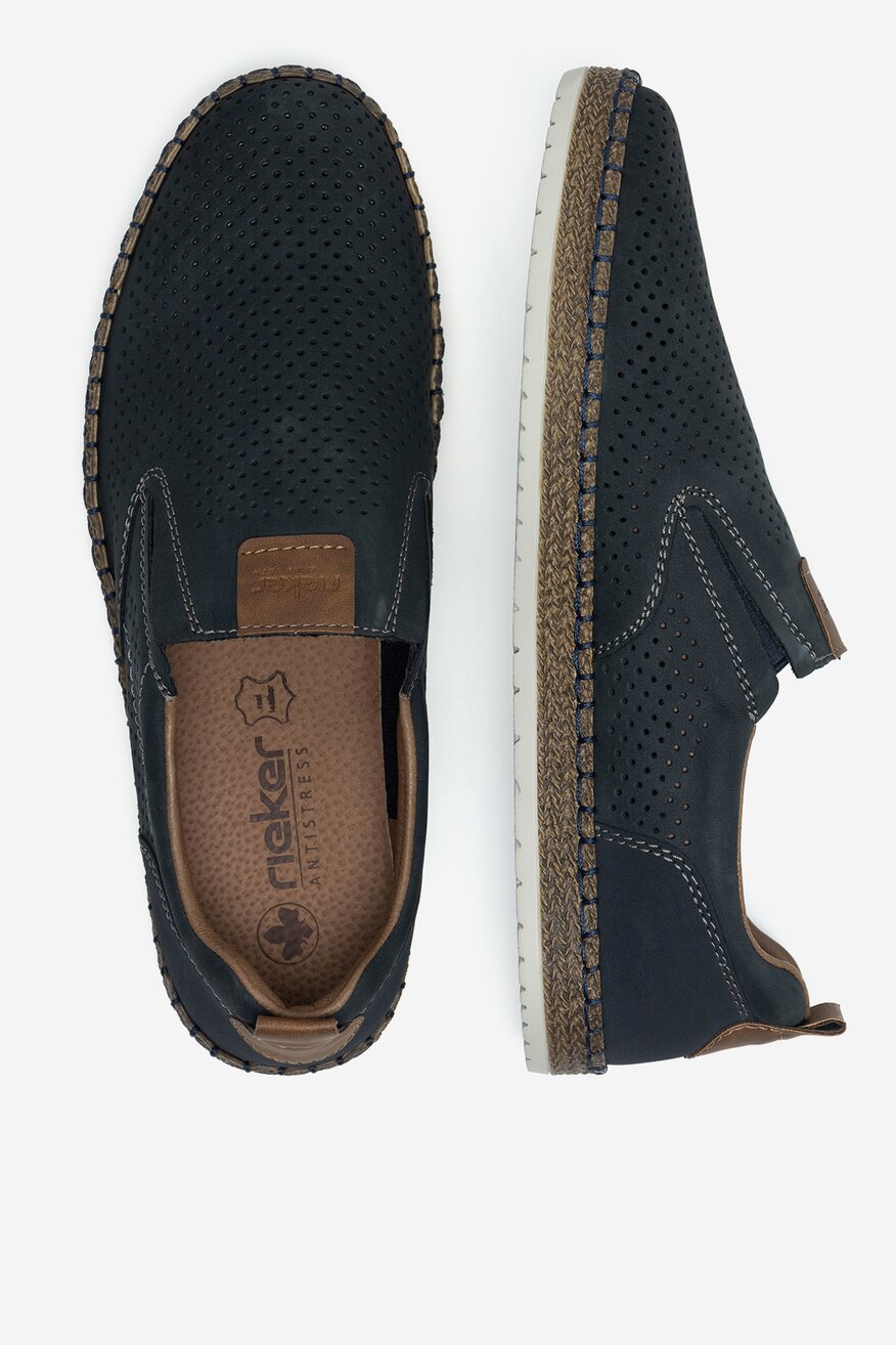 Rieker - Espadryle skórzane - 2230056265674