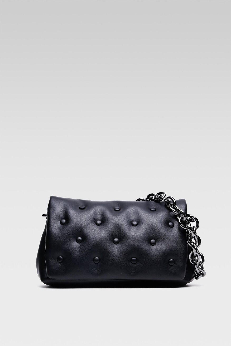 
                Gino Rossi - Torebka na ramię skórzana czarna - 5904248067540