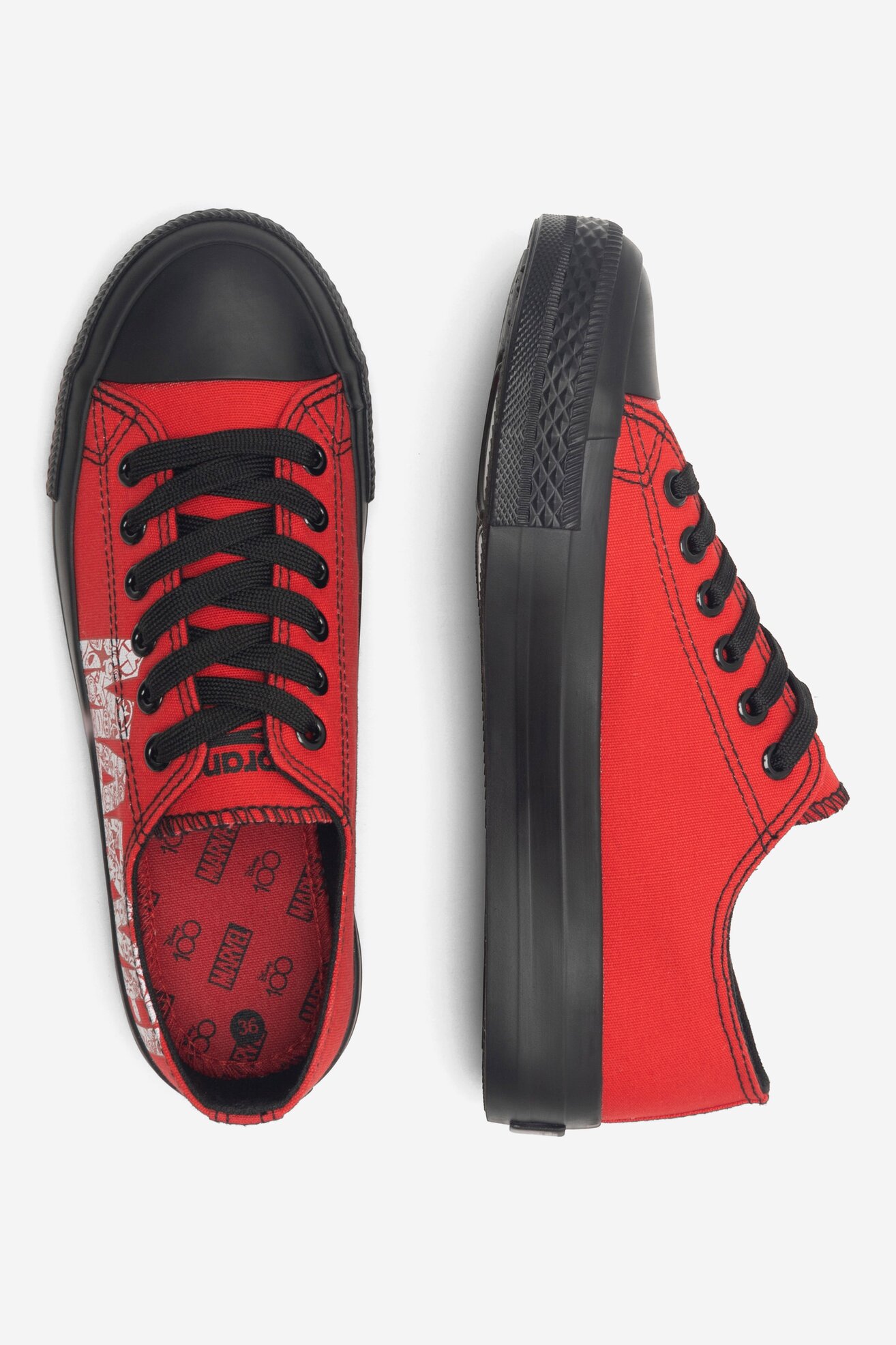 Trampki MARVEL 100 BP40-SS23-301D100MARVEL Czerwony