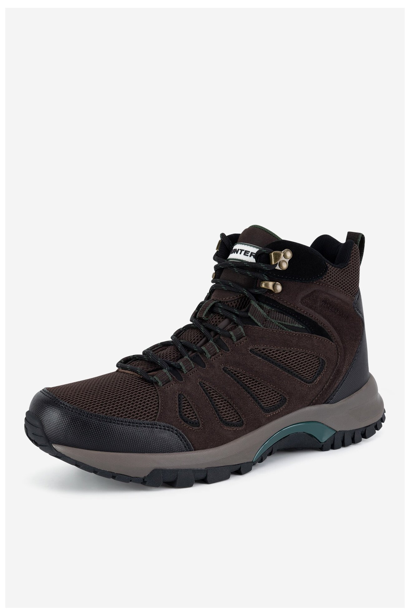 Túracipő HUNTER MASON MID HIKER WP BARNA