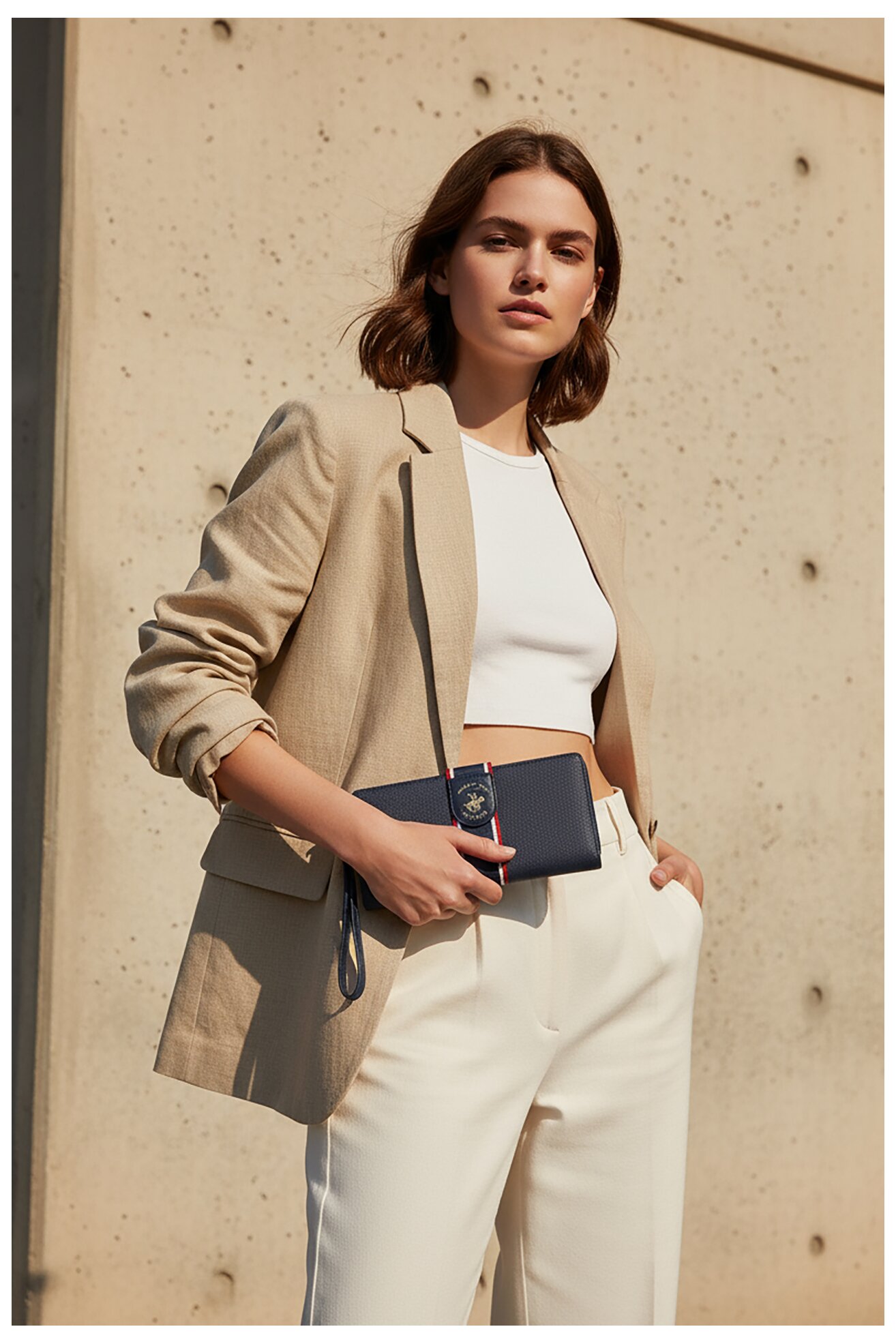 Női pénztárca Beverly Hills Polo Club CEO-BHPC-W1-006-AW25 SÖTÉTKÉK