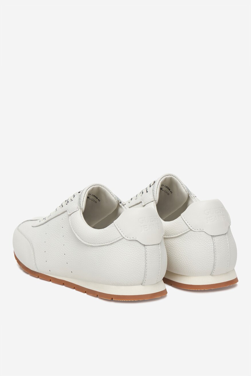 GUESS JEANS - Sneakersy skórzane - 5906751955970