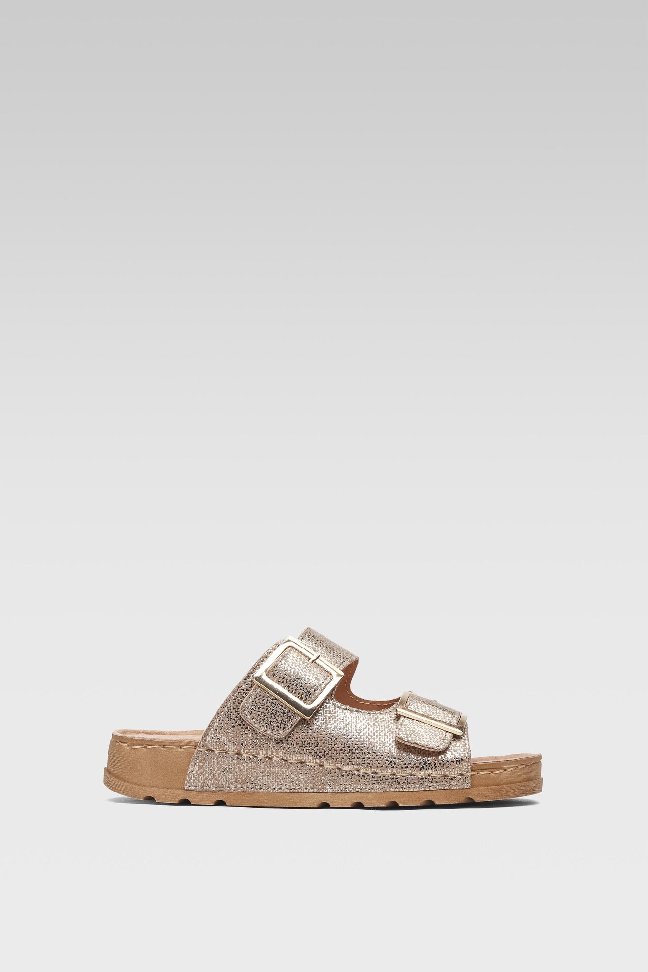 Klapki Clara Barson TOVAH WFA2371-1 Złoty