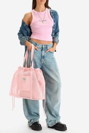 Сумка З Ремінцем GUESS JEANS WBEO-GUESS-M-003-09 РОЖЕВИЙ