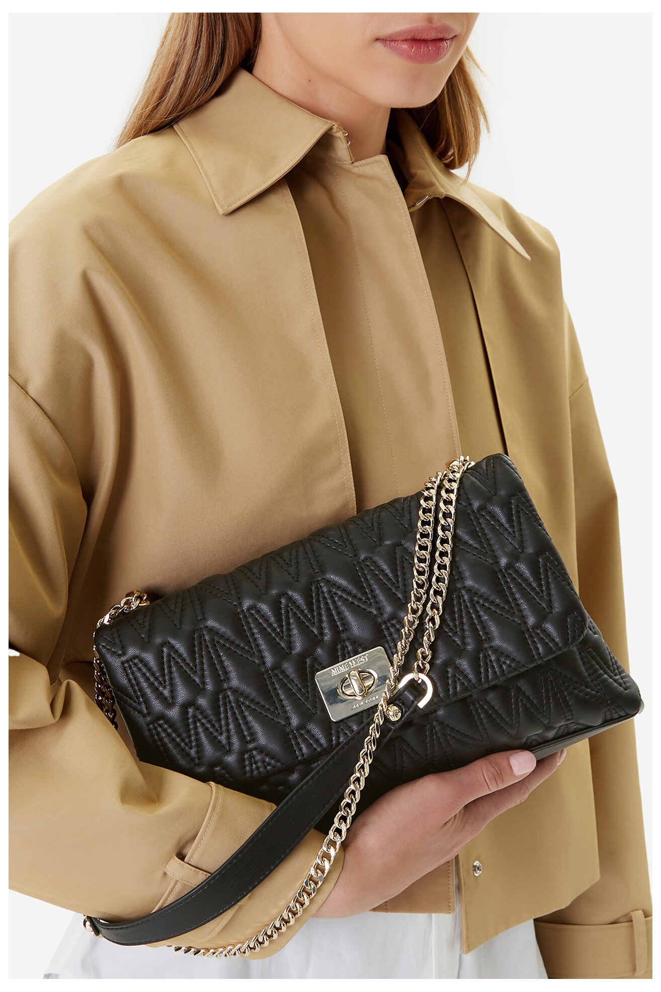 Kézitáska NINE WEST CEO-MILA-S23788-4 FEKETE