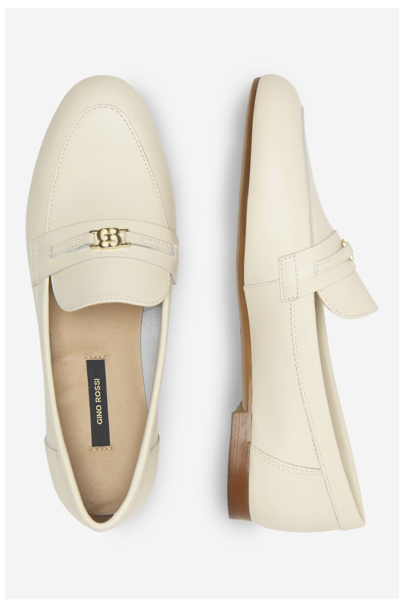 Мокасини Gino Rossi AMBER-23453PE СЛОНОВА КОСТ