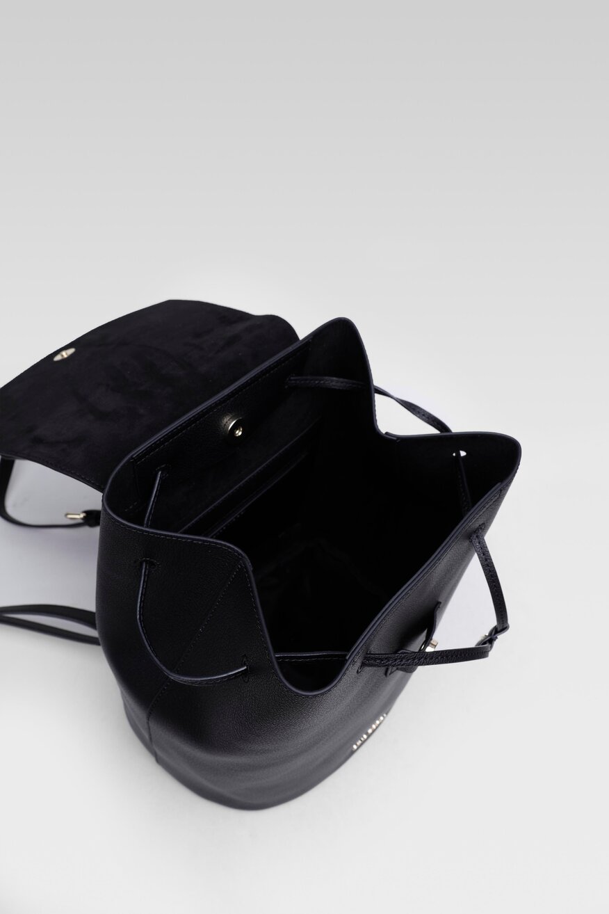 Gino Rossi - Plecak skórzany czarny - 5904248530594