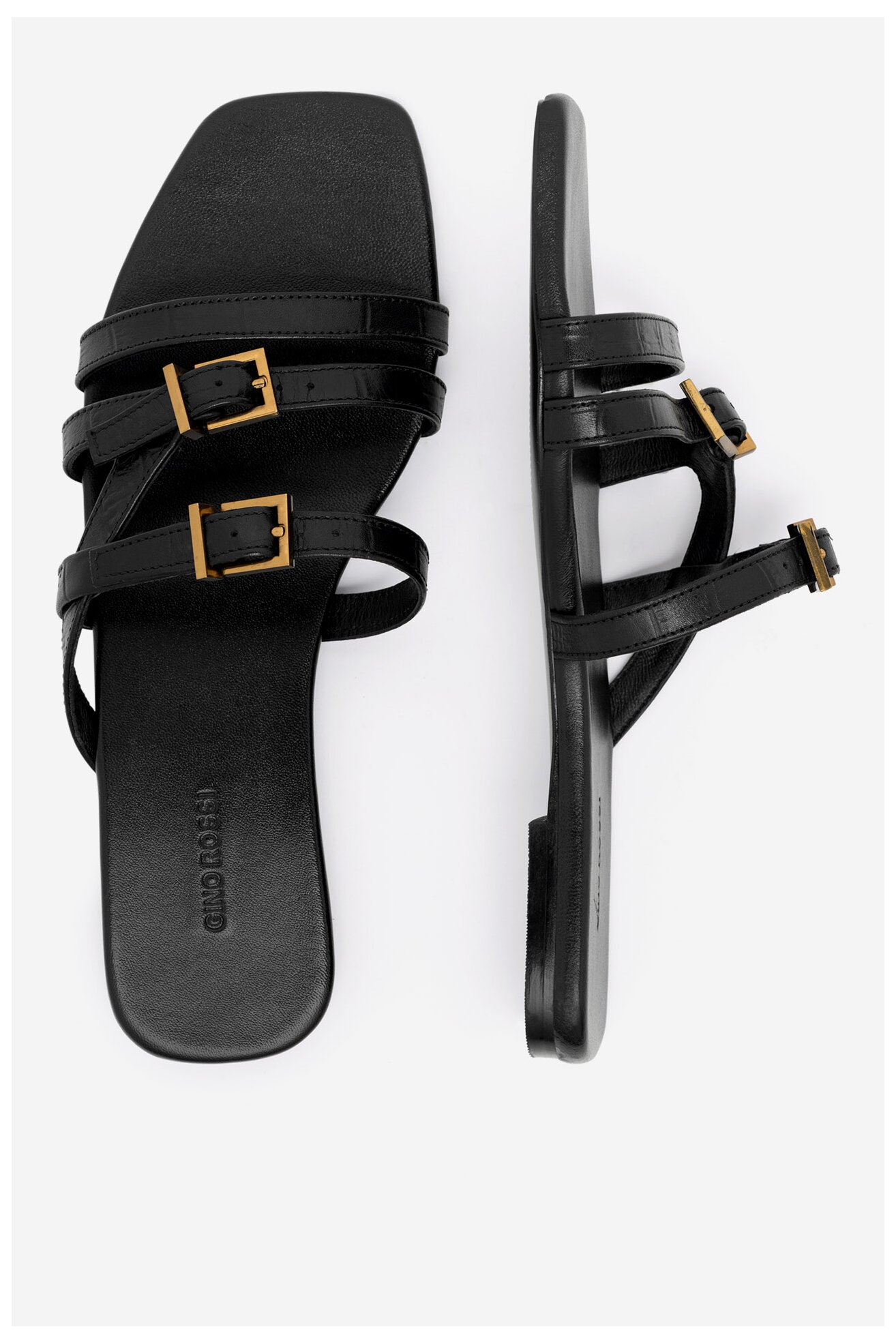 Șlapi Gino Rossi FORES-111644 NEGRU