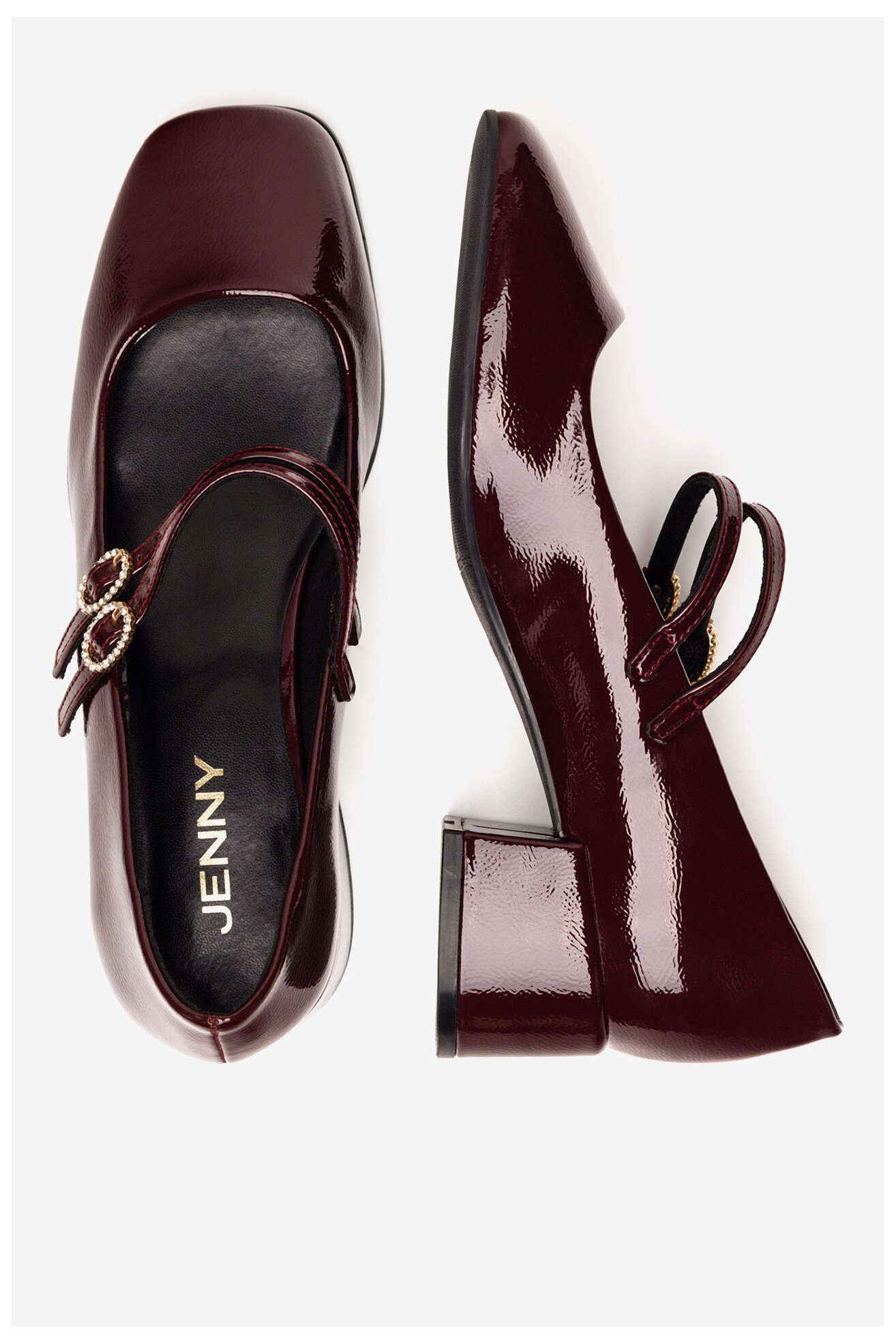 Туфлі-Човники Jenny LH24038-1 БОРДОВИЙ