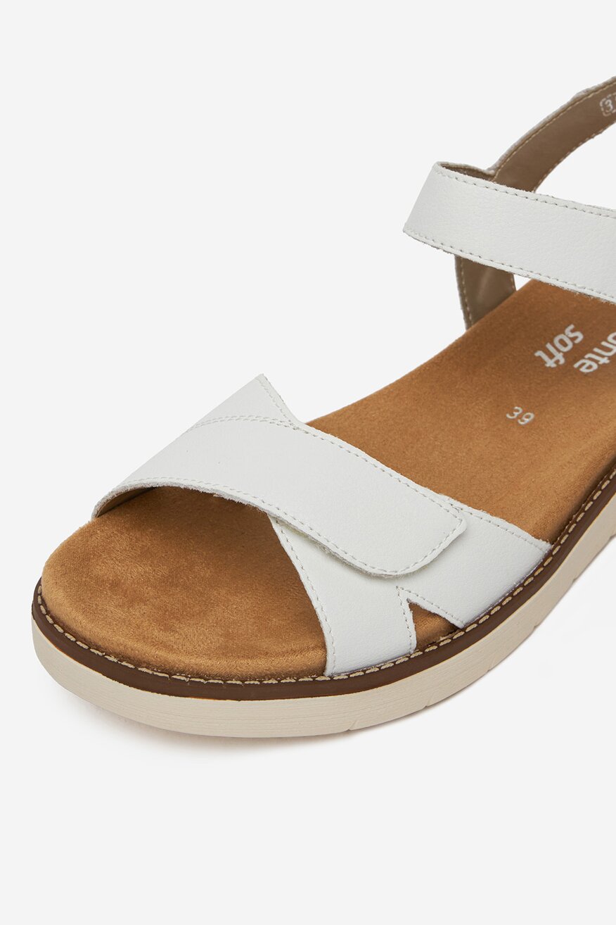 Remonte - Sandały skórzane na koturnie - 2230078403832