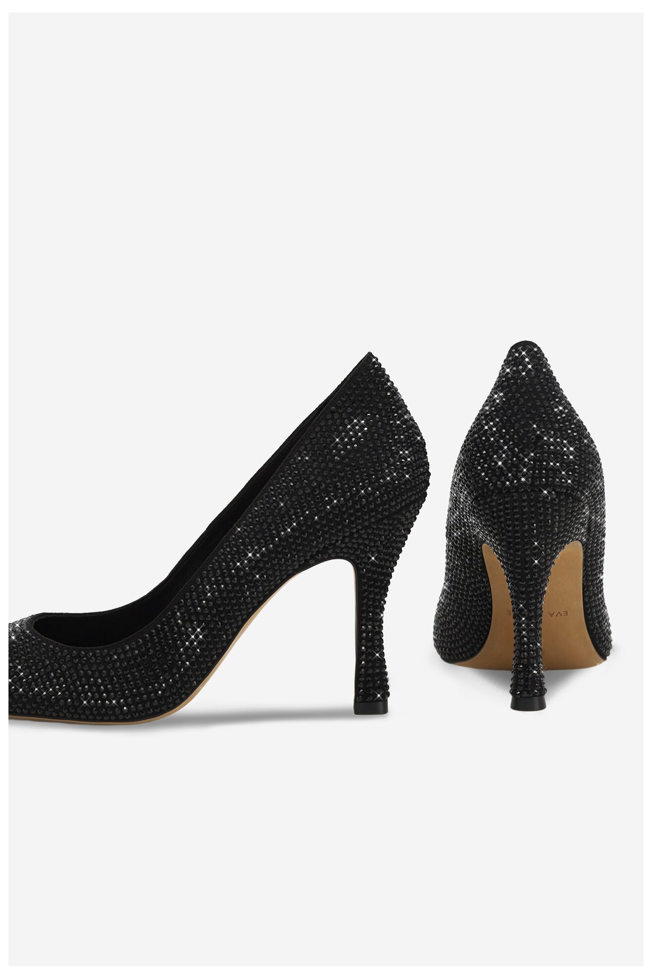 Pantofi cu toc EVA MINGE ANGELA-V1518-03 NEGRU