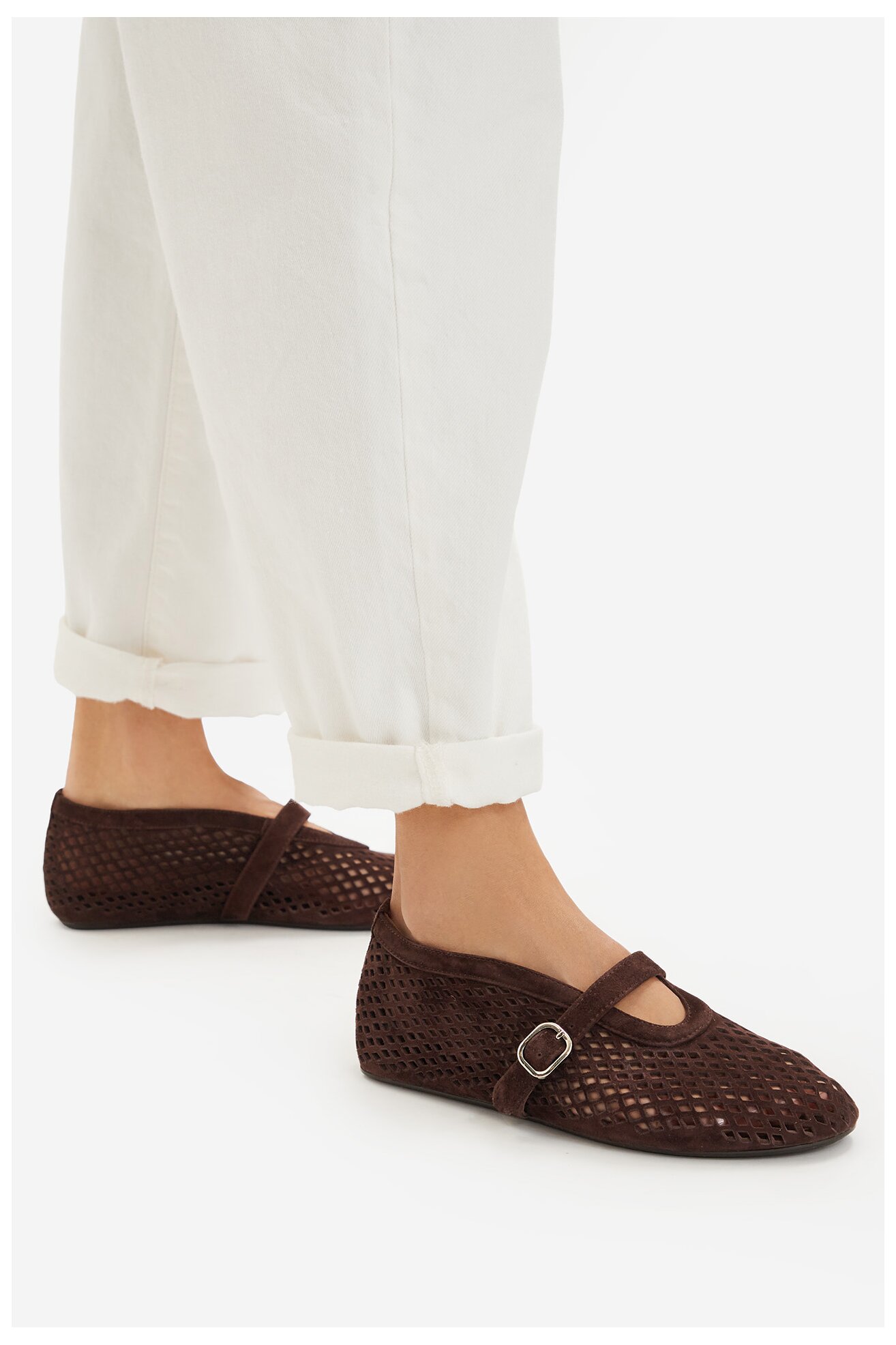 Baleriny Badura EO-AISHA-LT516-207 Brązowy ciemny