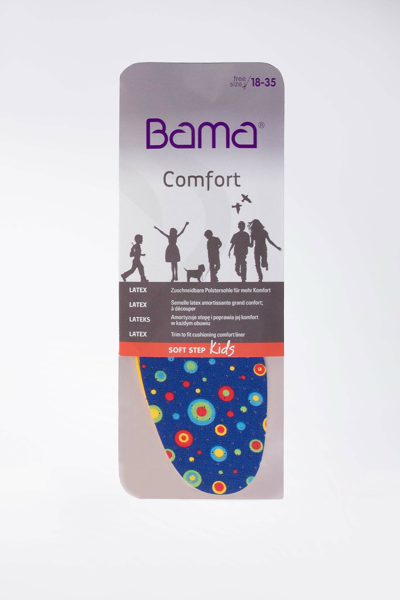 Wkładki do obuwia BAMA WKŁADKA SOFT STEP DZIEC. MIX