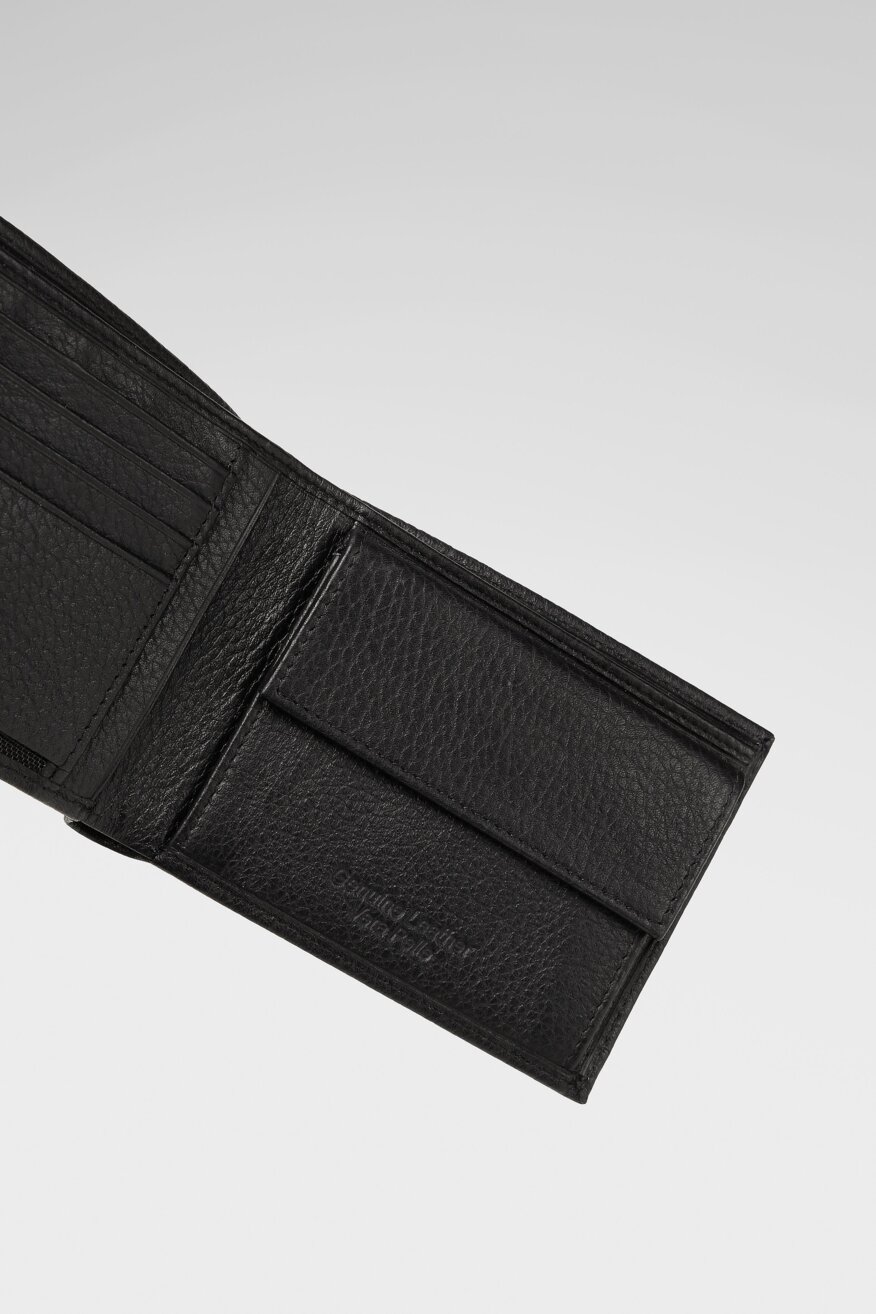 
                Gino Rossi - Duży portfel męski skórzany czarny - 5903698573250