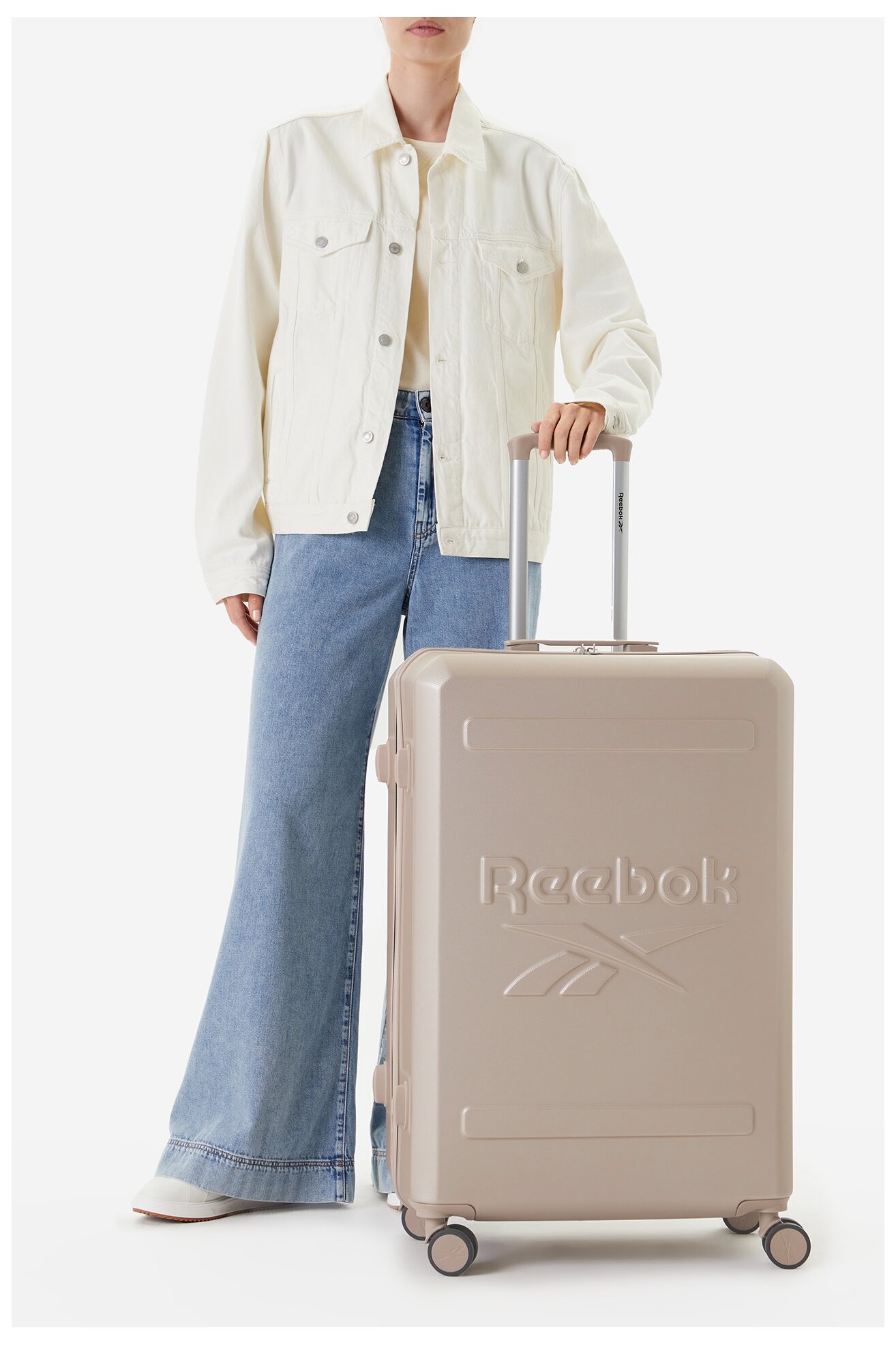 Walizka Reebok RBK-WAL-023-CCC-L Beżowy