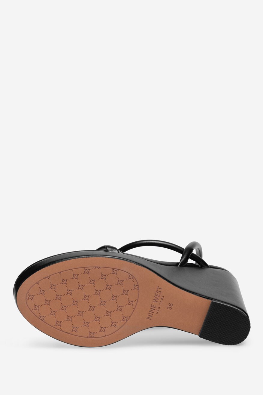 NINE WEST - Sandały na koturnie - 5905588559993