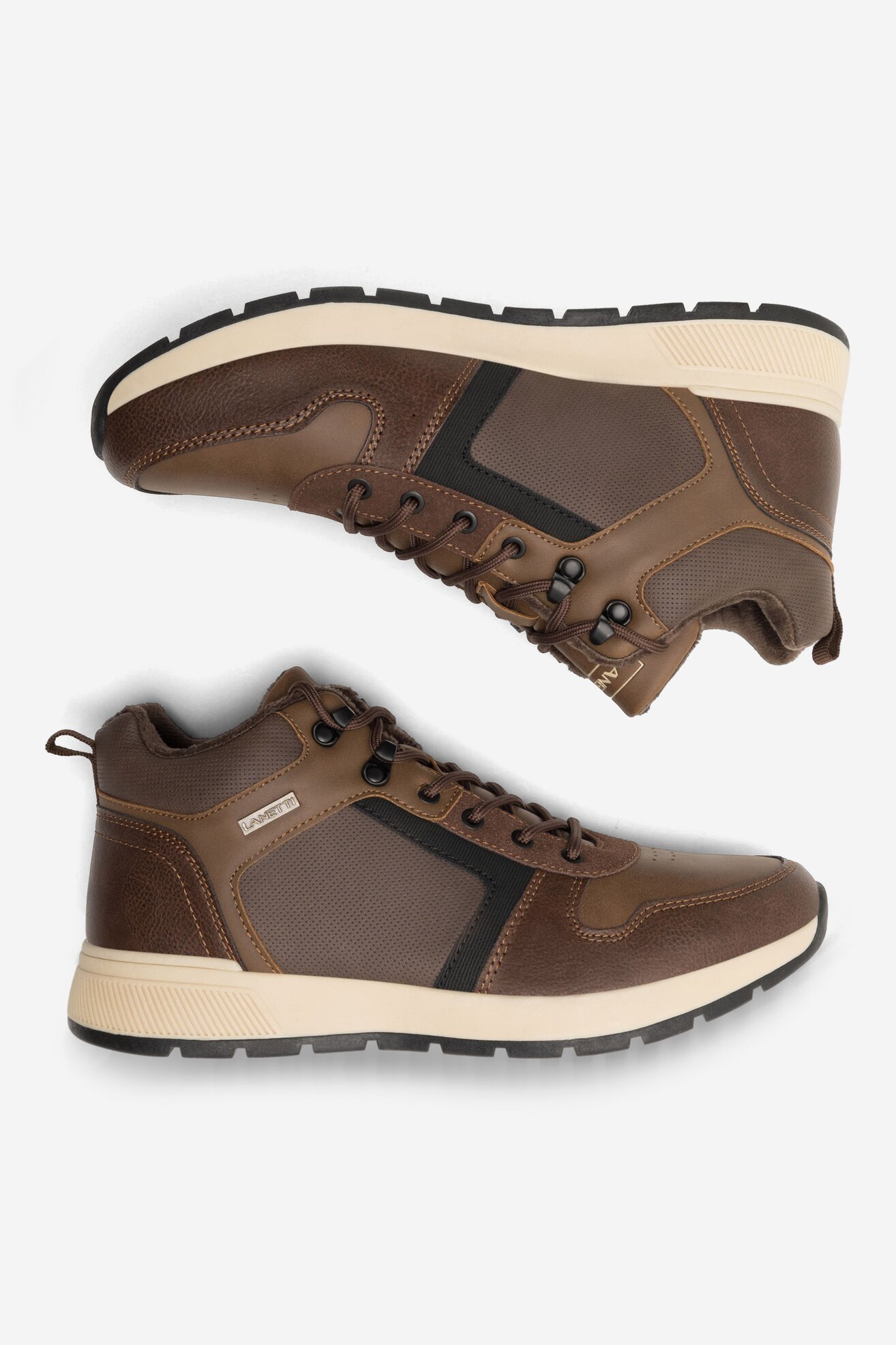 Trzewiki Lanetti MP07-01543-03 Brązowy