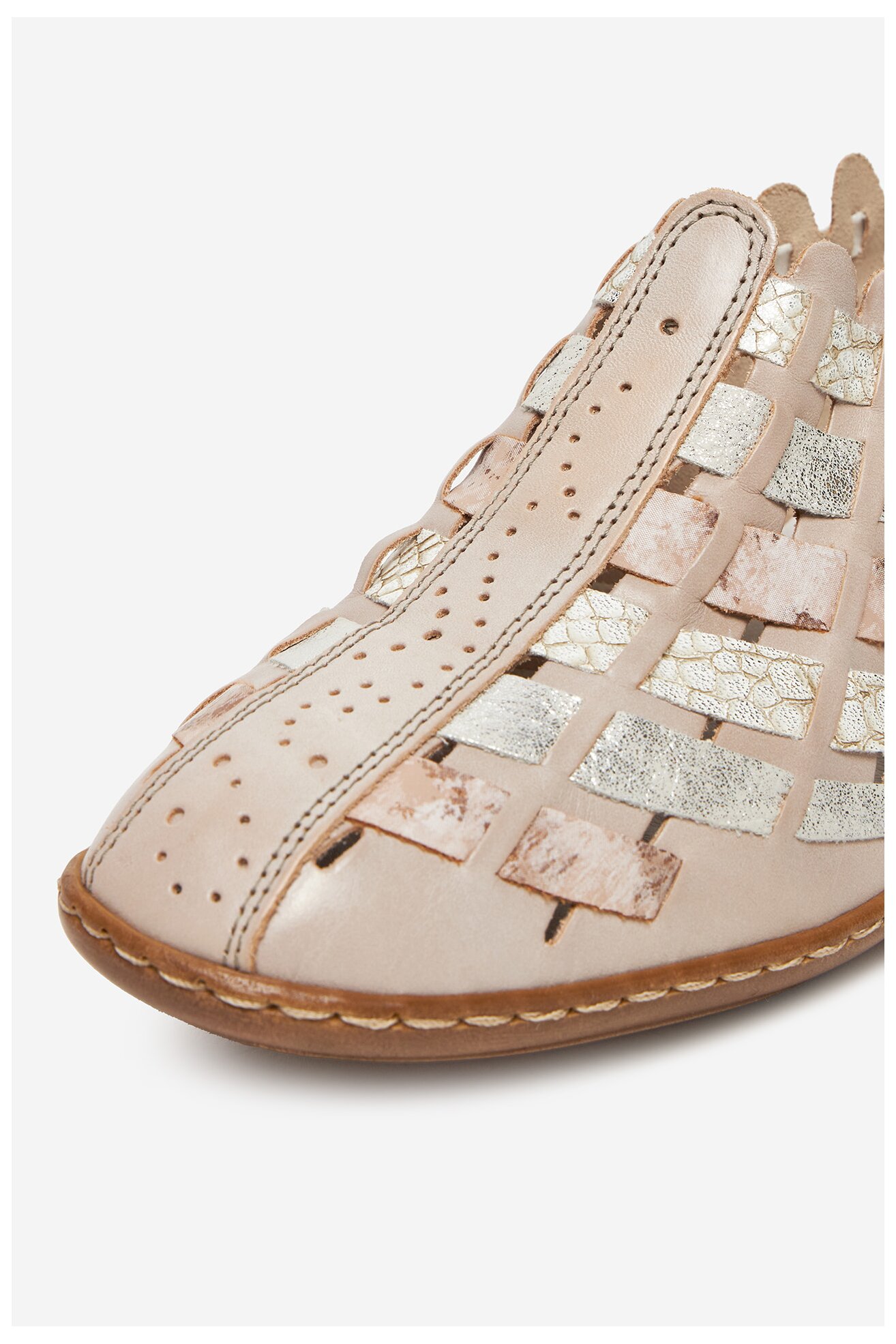 Sandały Rieker 47156-43 Beżowy ciemny