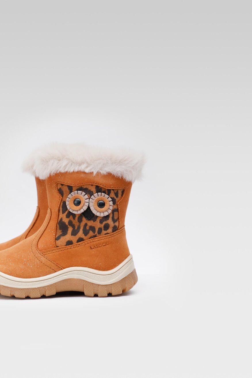 
                Lasocki Kids - Skórzane kozaki brązowe - 5904862380926