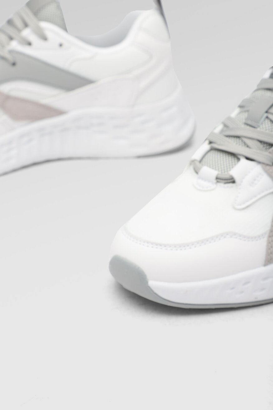 
                Sprandi - Obuwie sportowe pastelowe białe - 5903698462141