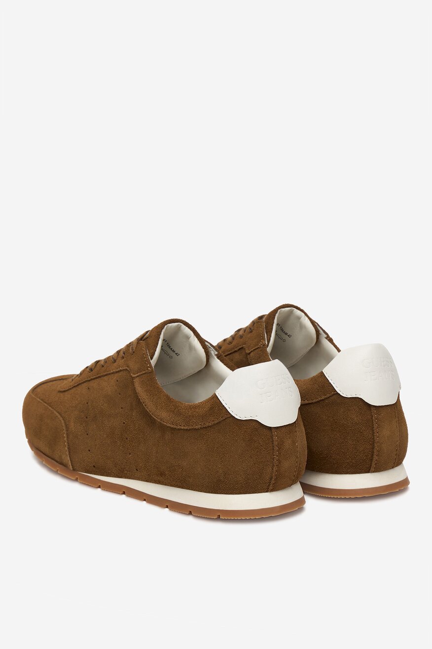 GUESS JEANS - Sneakersy skórzane - 5906751955888