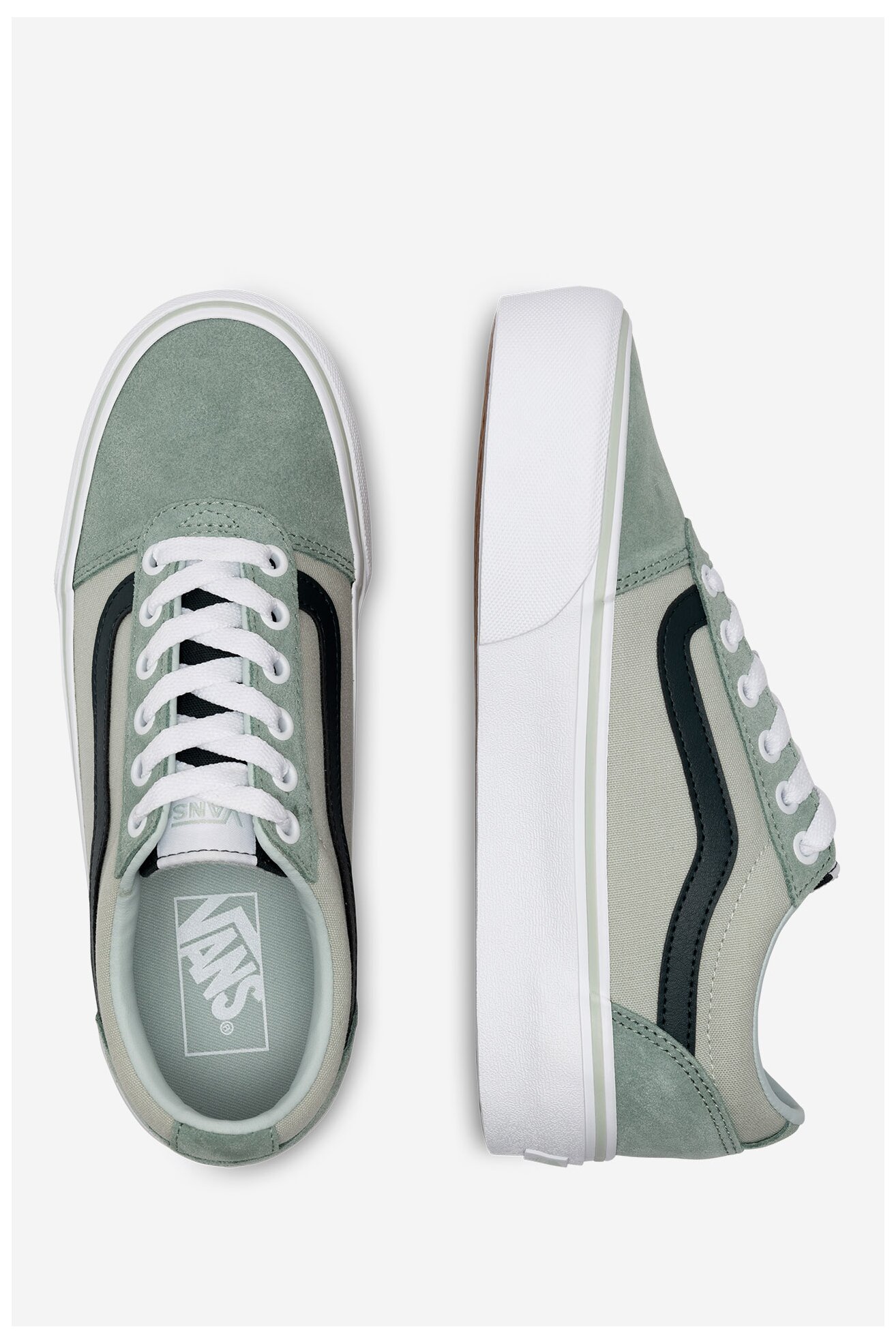Trampki Vans WARD PL ATFORM VN0A3TLCBHJ1 Zielony