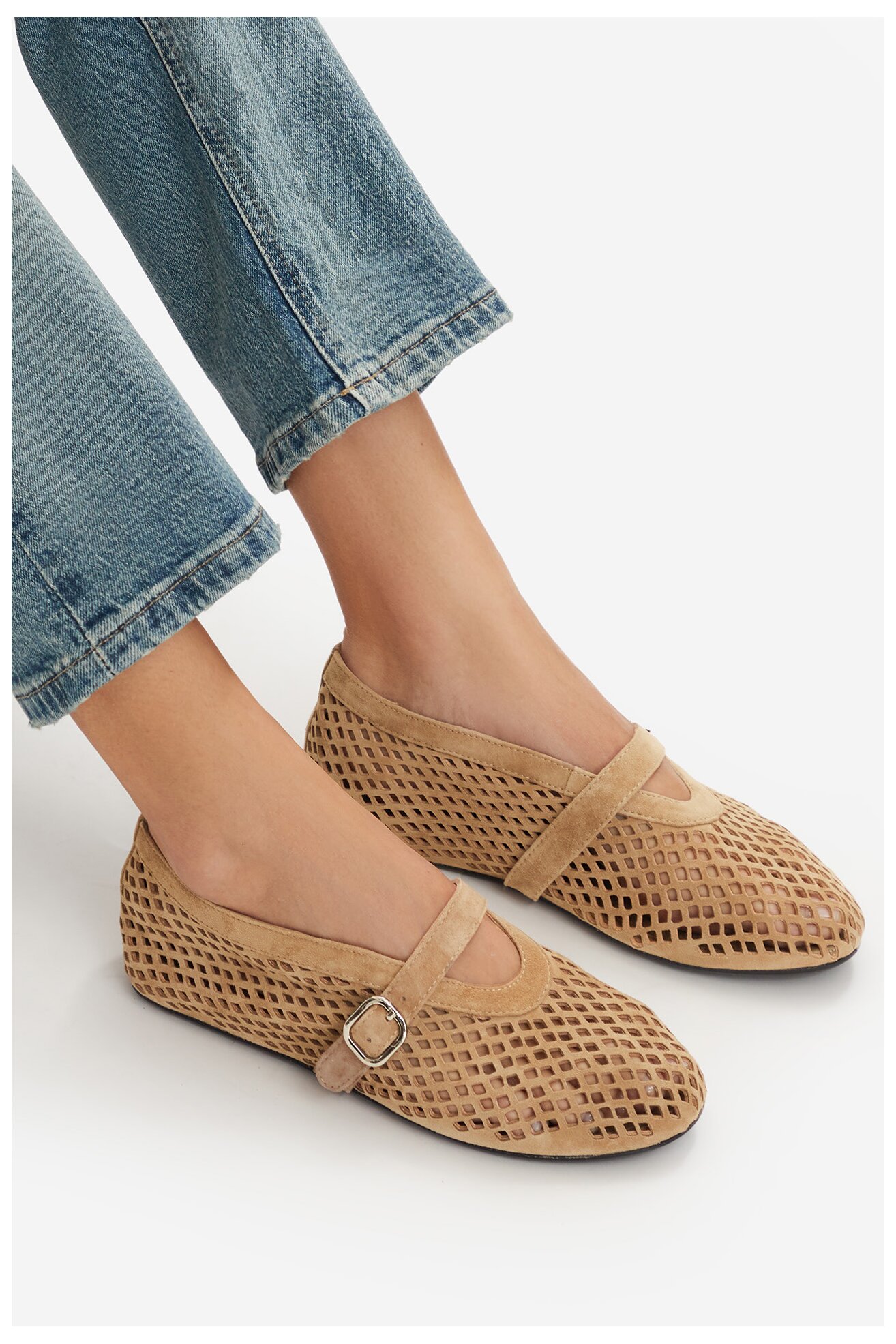 Baleriny Badura EO-AISHA-LT516-207 Beżowy ciemny