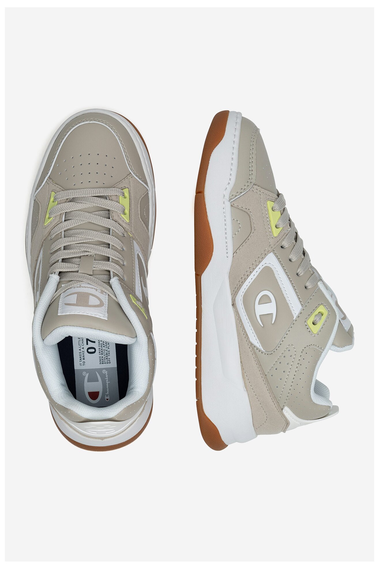 Sportovní obuv Champion OVERTIME MID S11745-MS084 BÉŽOVÁ