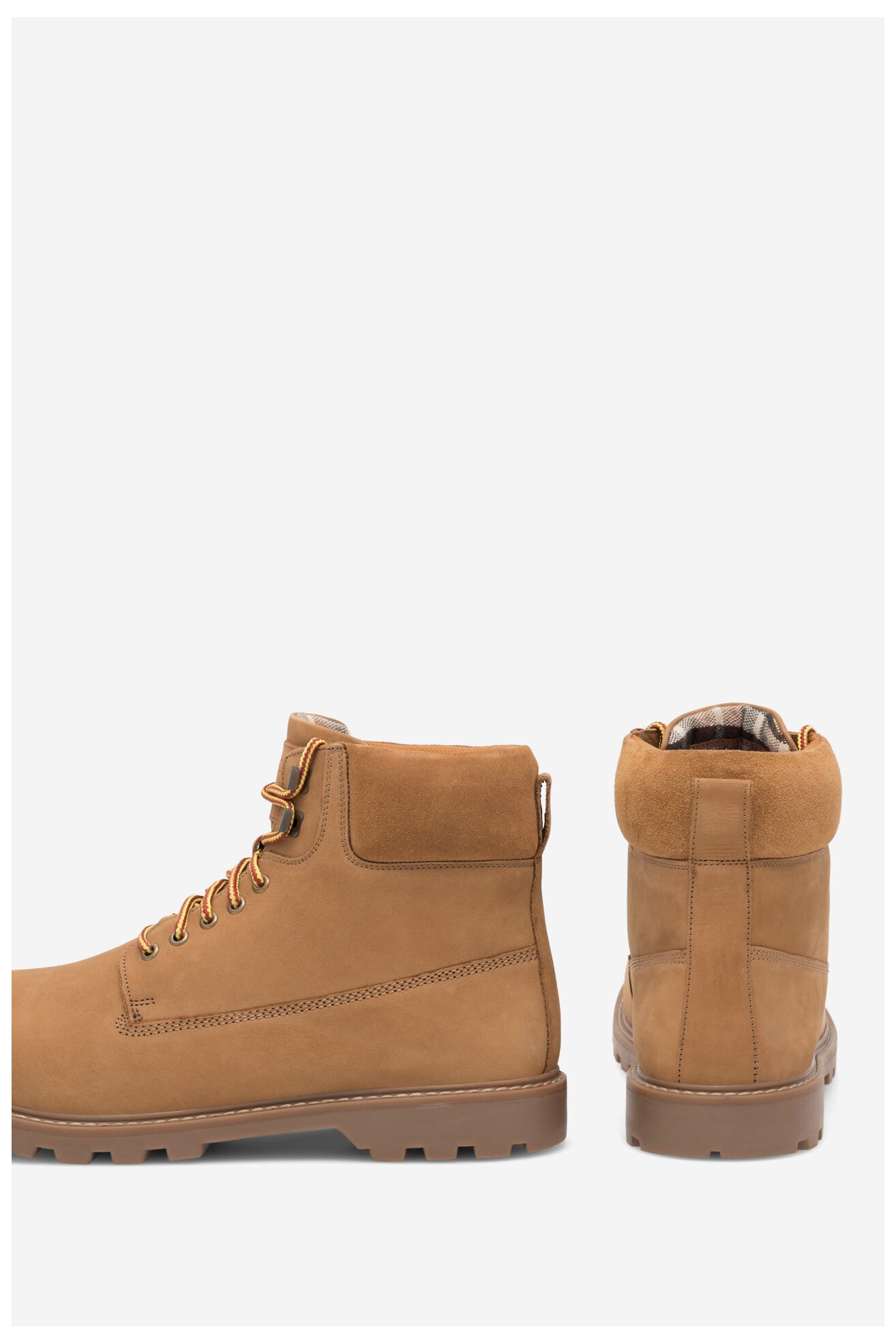 Šněrovací vyšší obuv Lasocki MANITOU-04BIG MI25 TMAVĚ BÉŽOVÁ