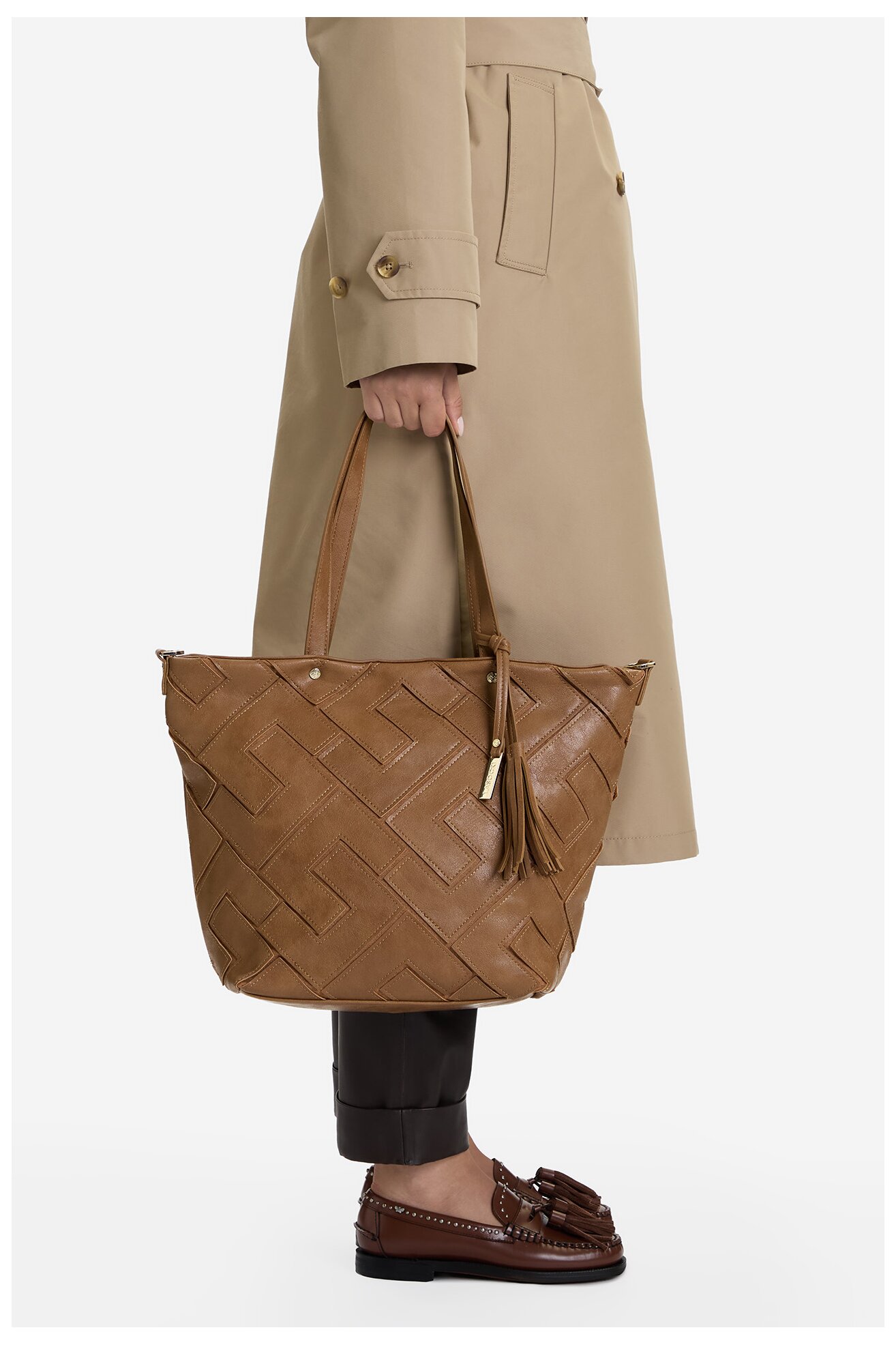 Kézitáska Lasocki C-MLP-E-025-05 CAMEL