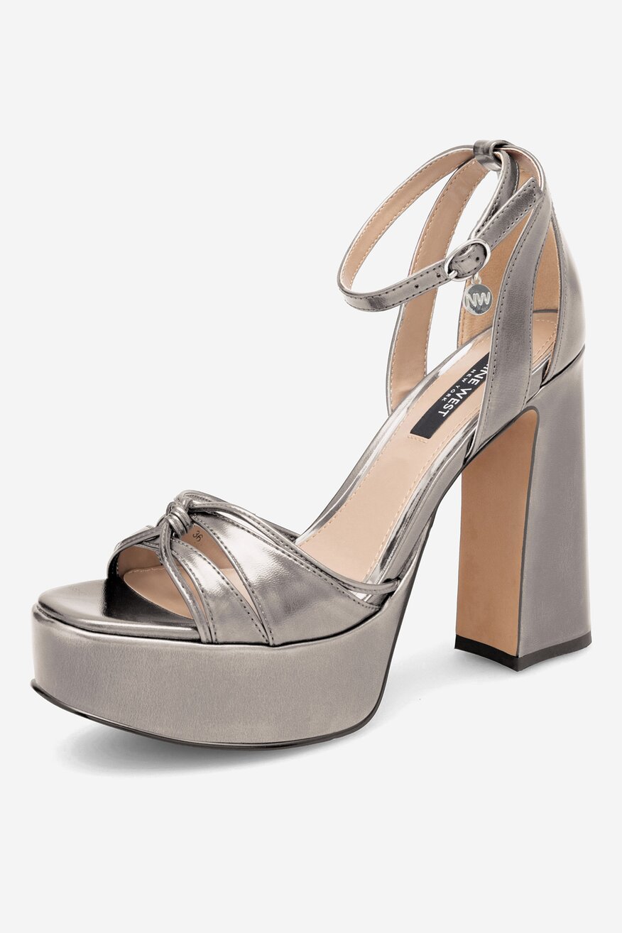 Sandály NINE WEST STŘÍBRNÁ - 5905588148081