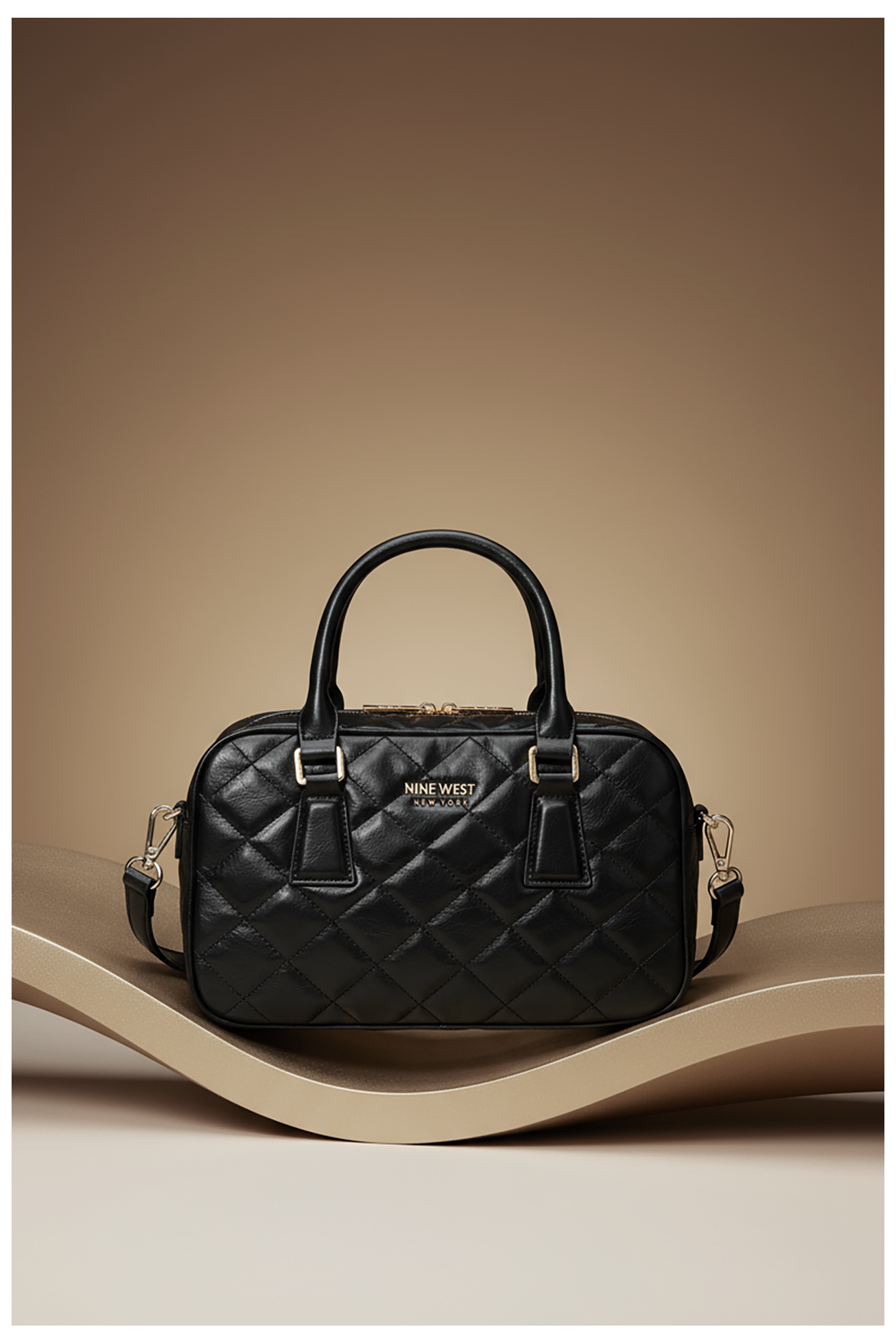 Kézitáska NINE WEST CEO-STACY-LA374-4067 FEKETE