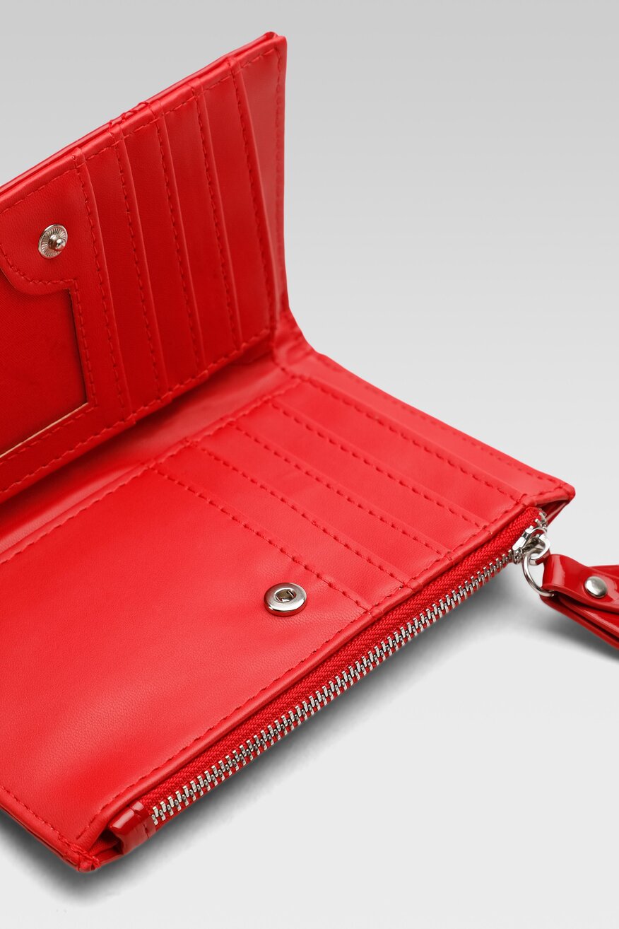 
                Jenny Fairy - Duży portfel damski pikowany czerwony - 5904248956844