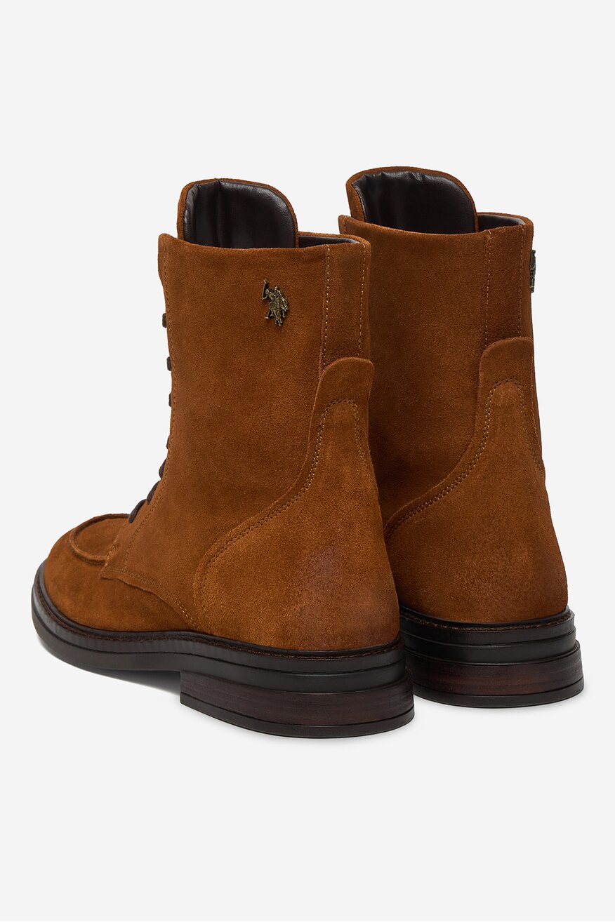 U.S. POLO ASSN. - Skórzane trzewiki sznurowane - 5906751491867