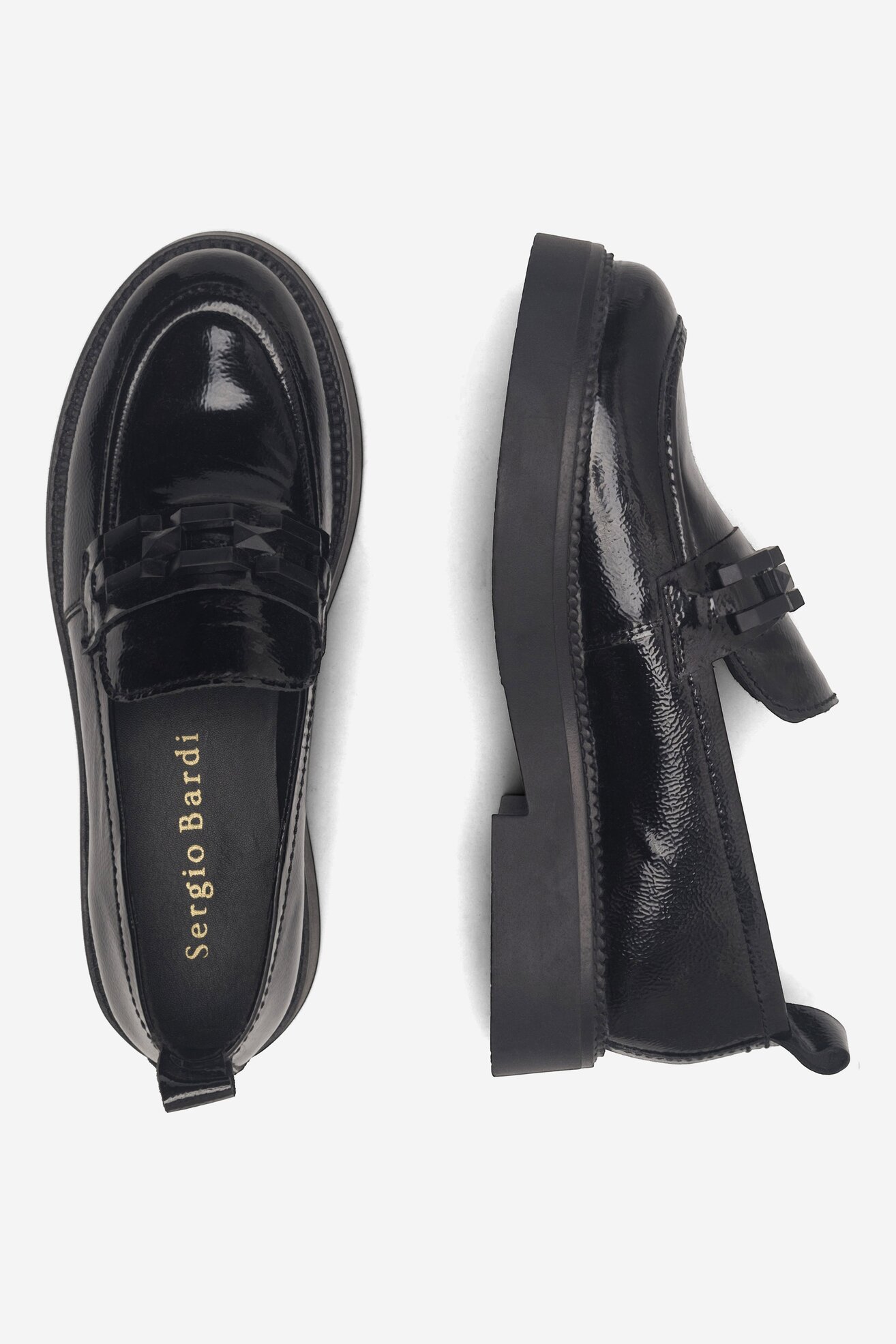 Mokaszin Sergio Bardi WI23-C1054-01SB FEKETE
