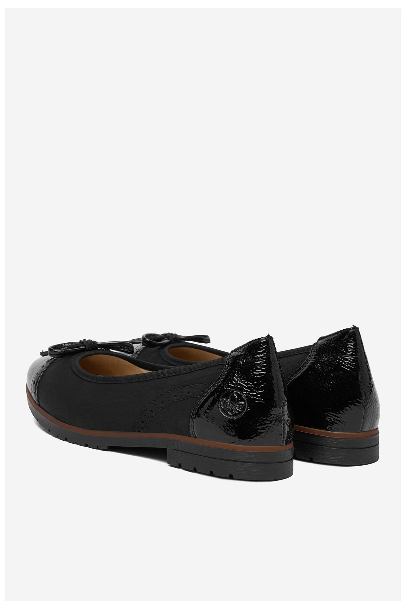 Baleriny Rieker CEO-45358-00 Czarny