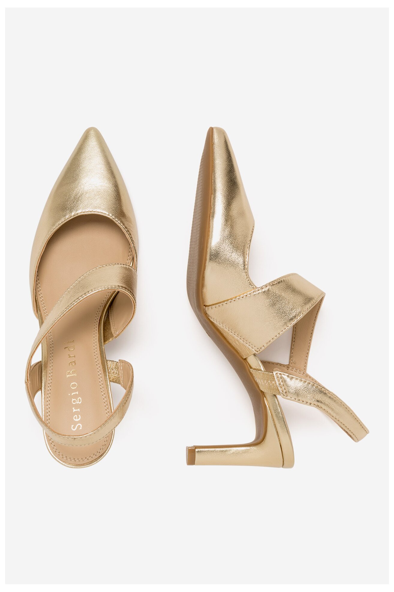 Czółenka Sergio Bardi WC31-JS2306-01SB Złoty