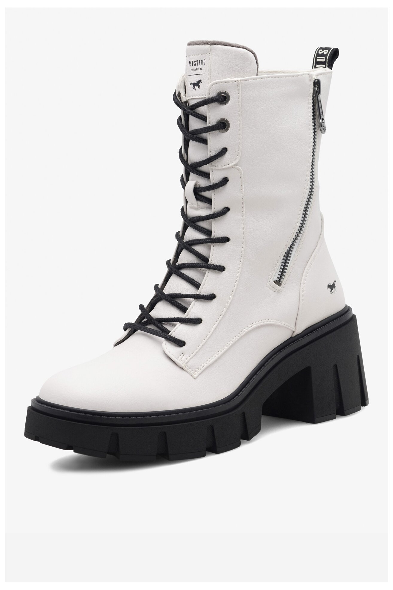 Trzewiki Mustang 1471-502 Biały