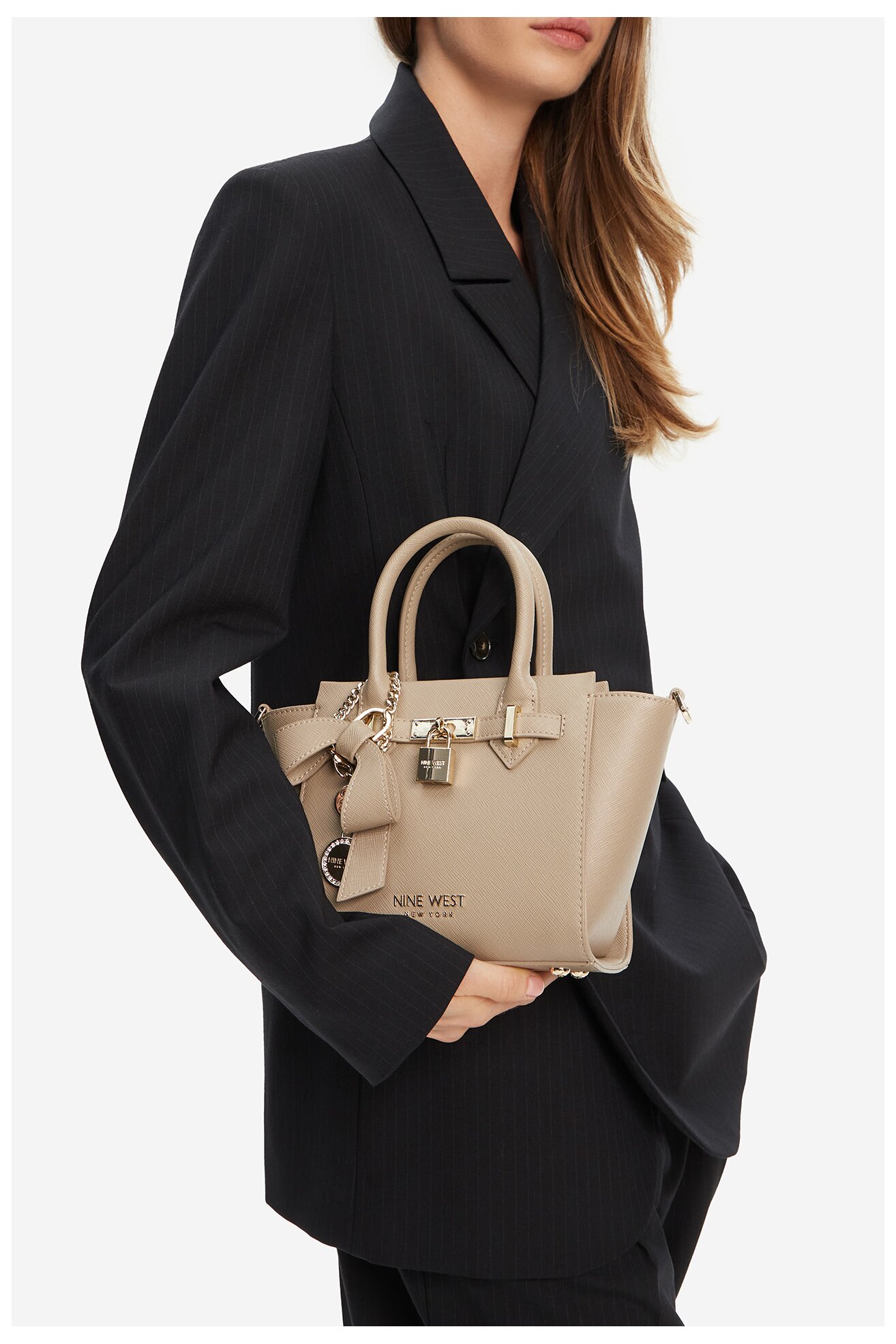 Kézitáska NINE WEST CEO-CHELSEA-CHARM-I-LX10187 BÉZS