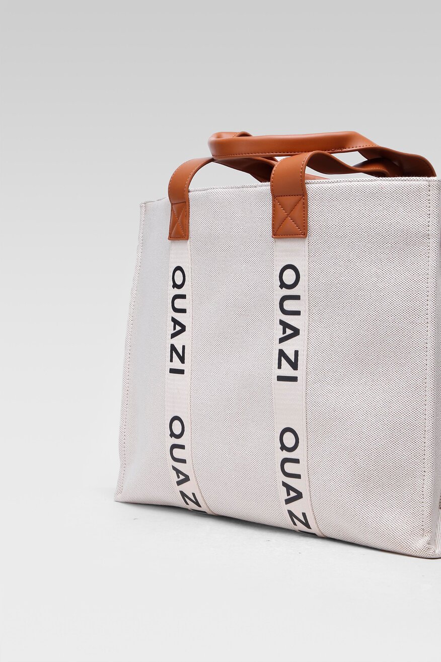 
                Quazi - Torebka tote bag brązowa - 5904248355029