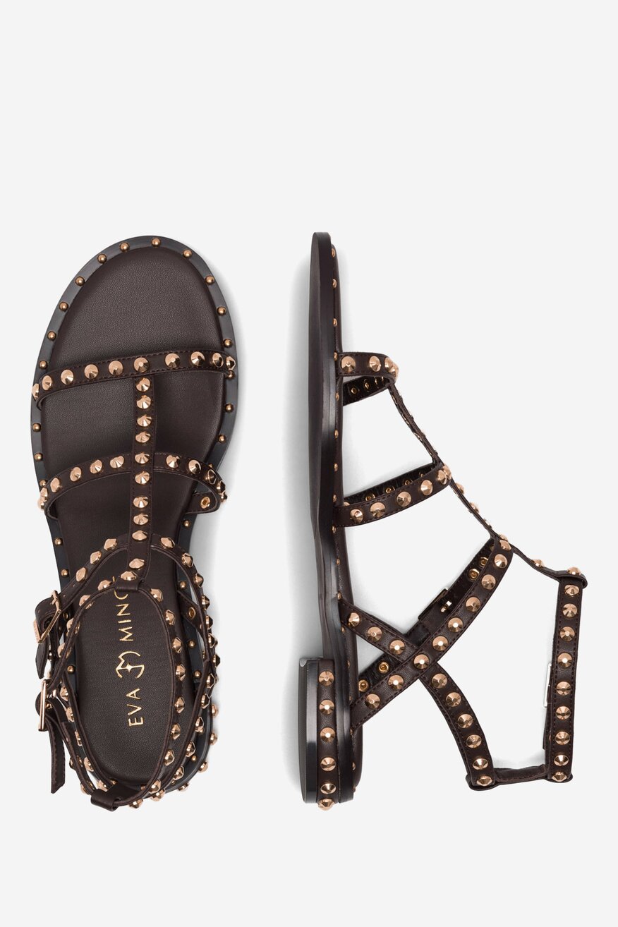 
                EVA MINGE - Skórzane sandały - 5905588393962