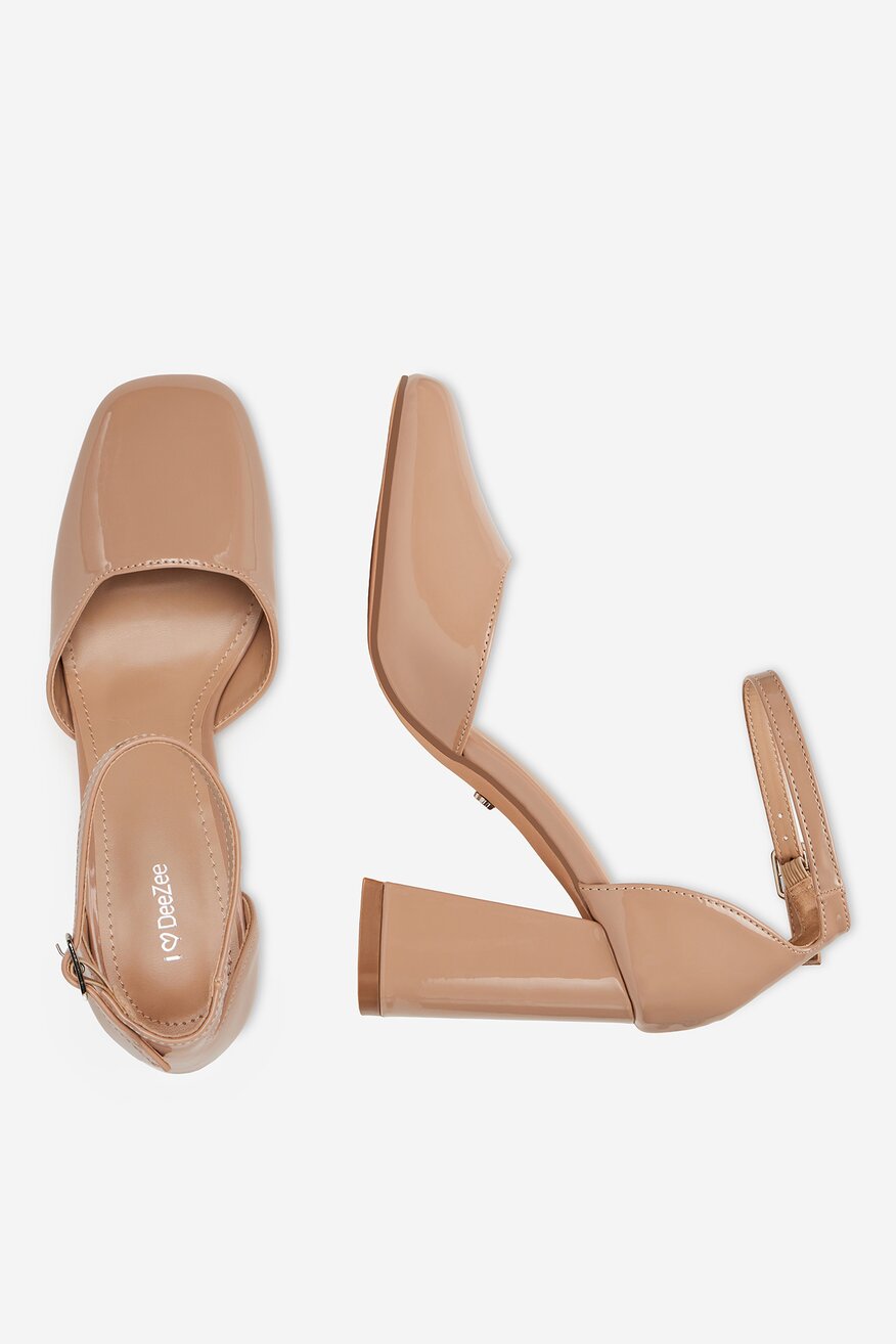Pantofi cu toc DeeZee BEJ - 5906751095058